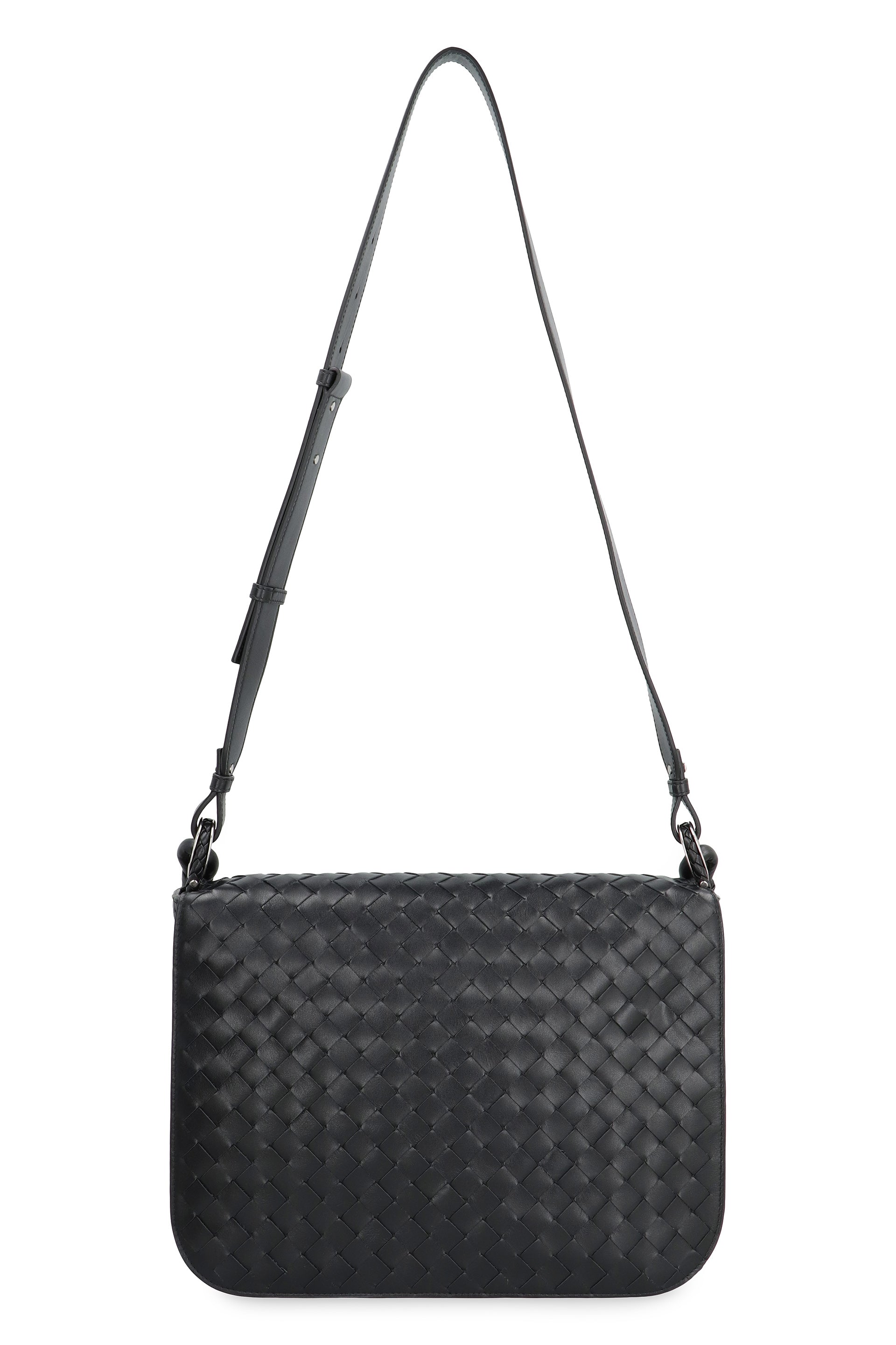 Swing leather messenger bag