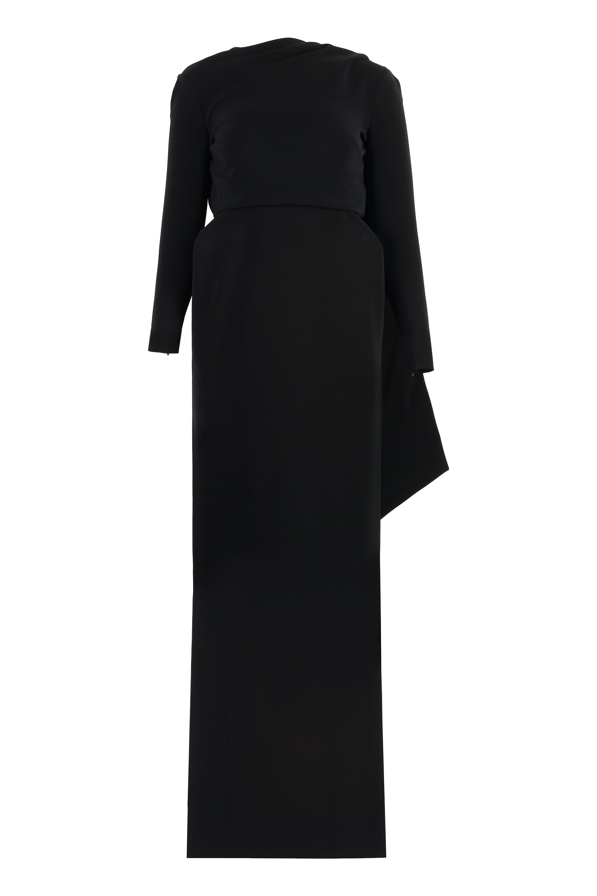 Stretching crepe dress