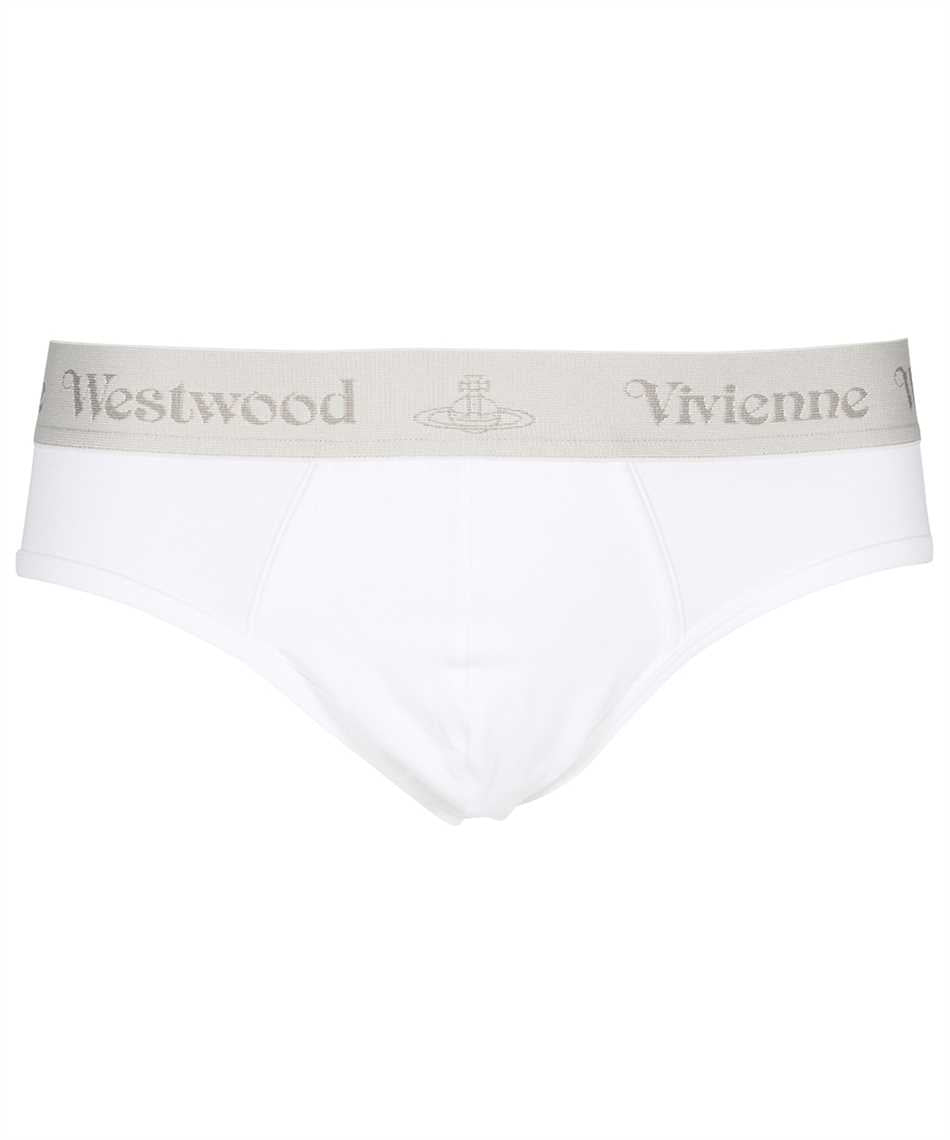 Set of three cotton briefs with logoed elastic band