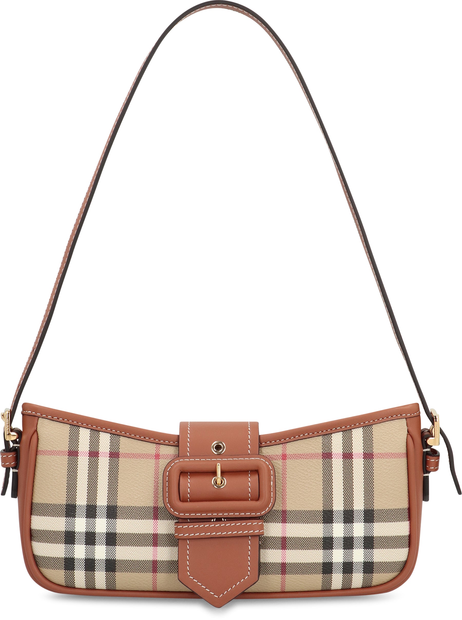 Check print shoulder bag