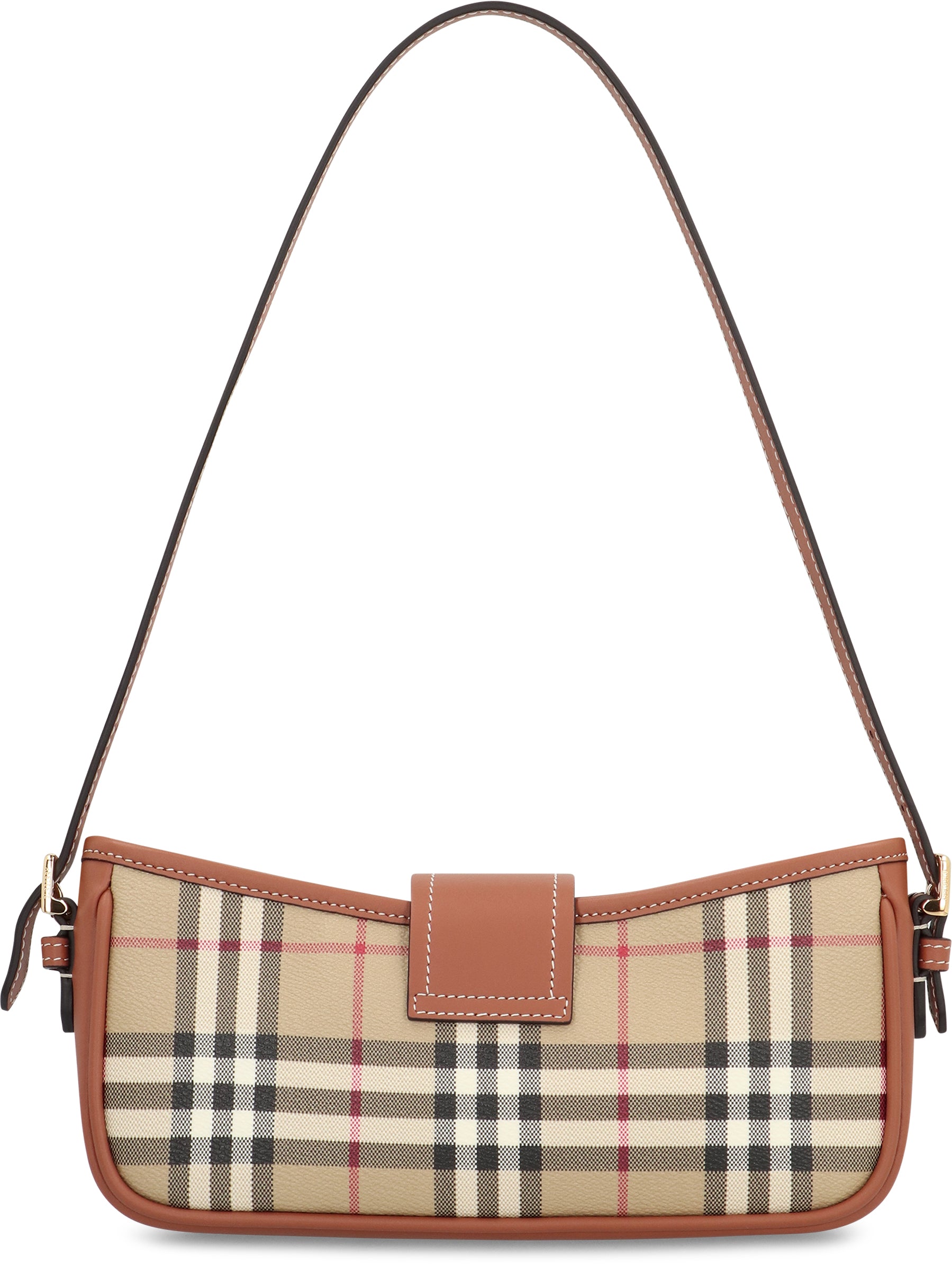 Check print shoulder bag
