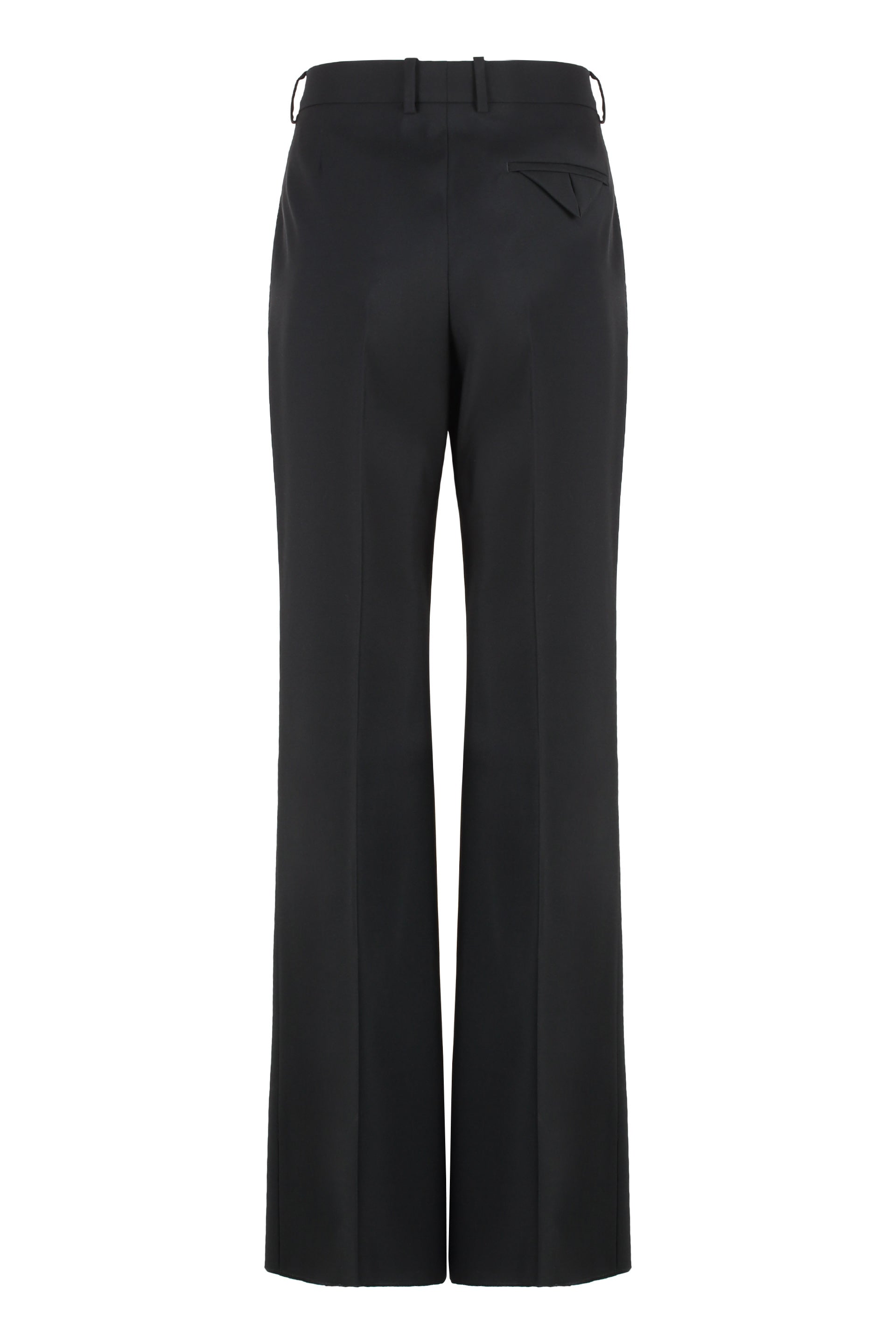 Wool flared trousers
