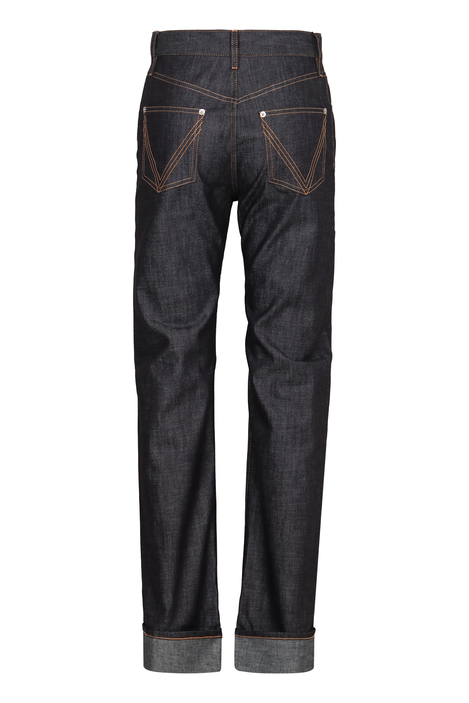 5-pocket straight-leg jeans