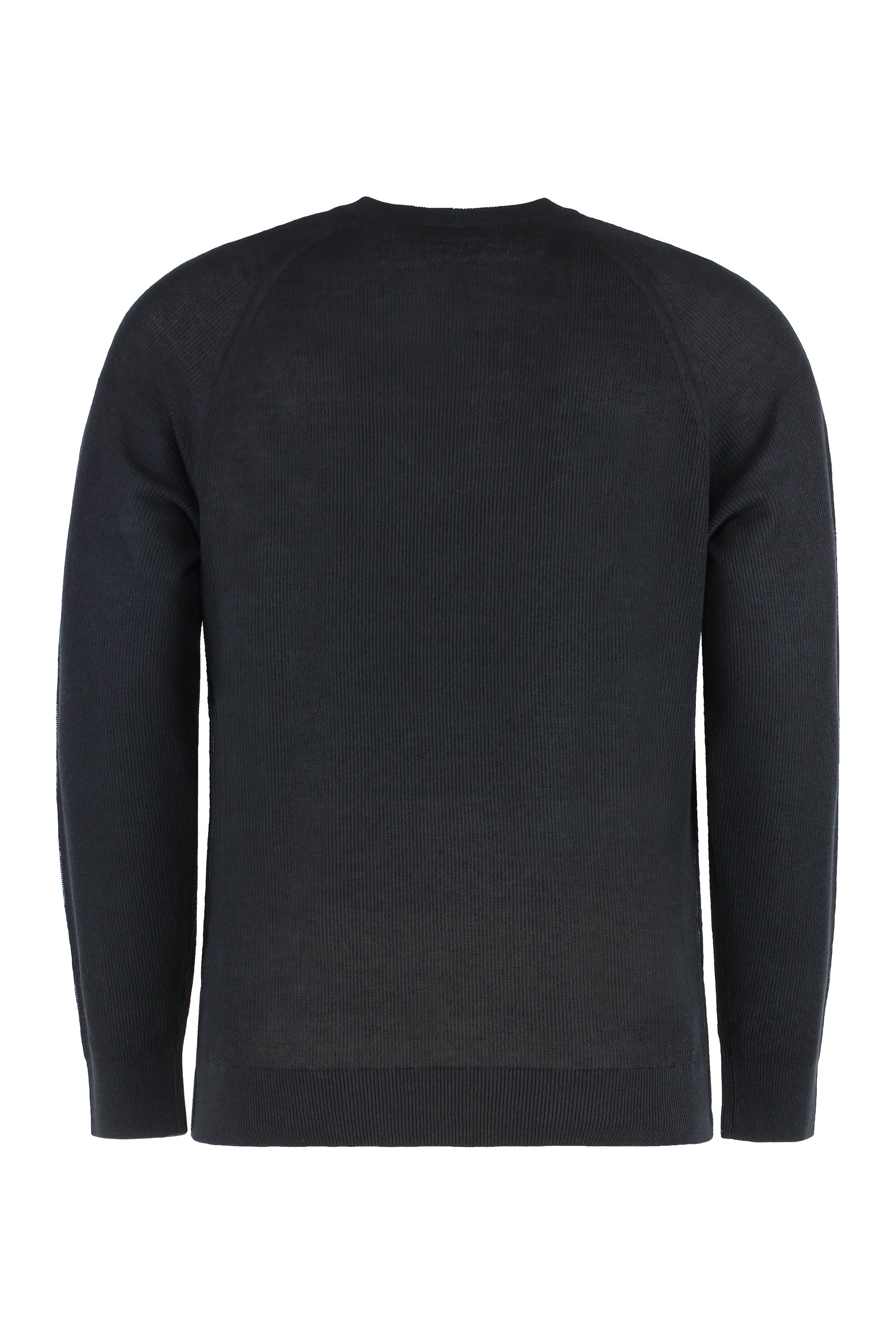 Linen-cotton crew-neck sweater