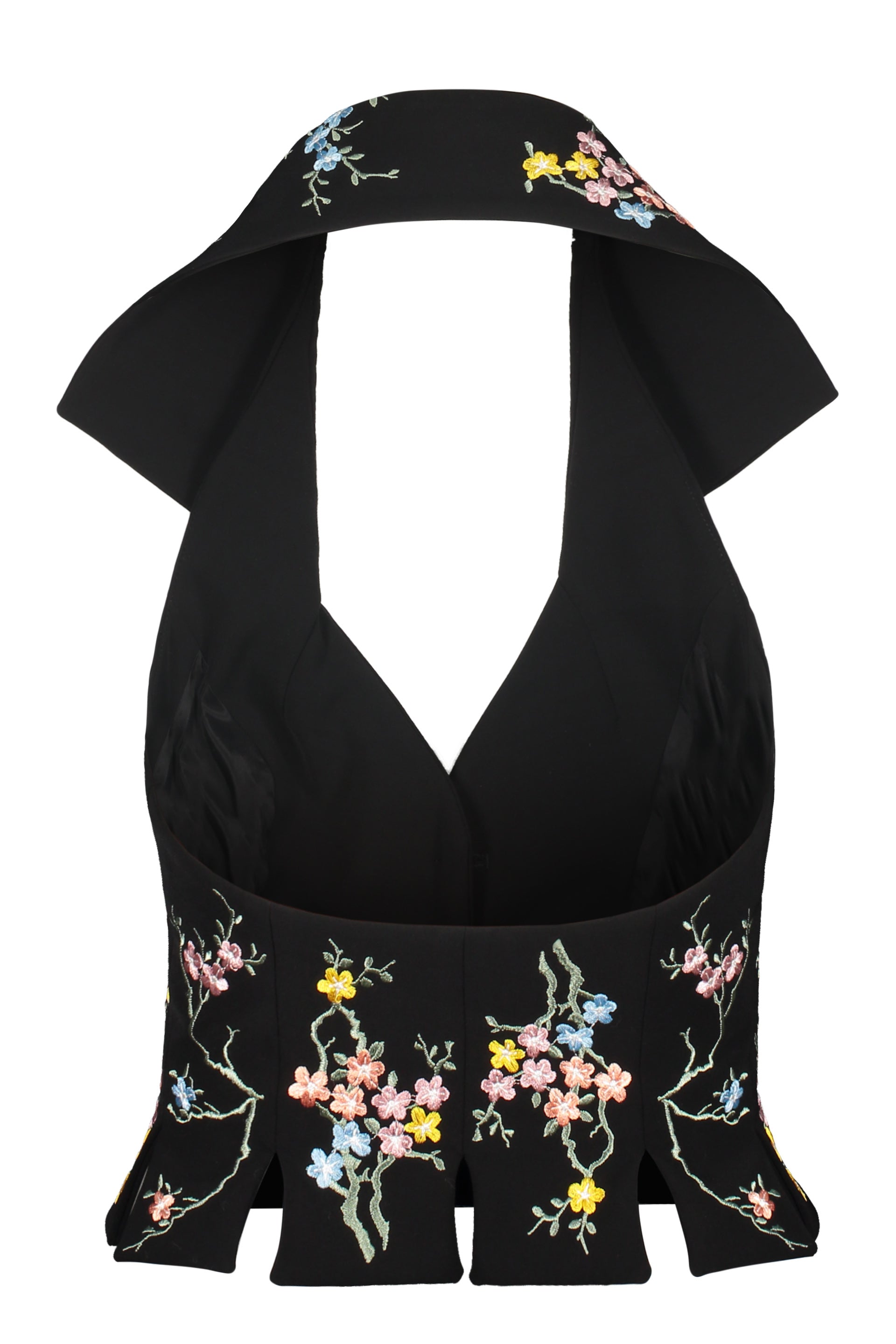 Floral embroidery top