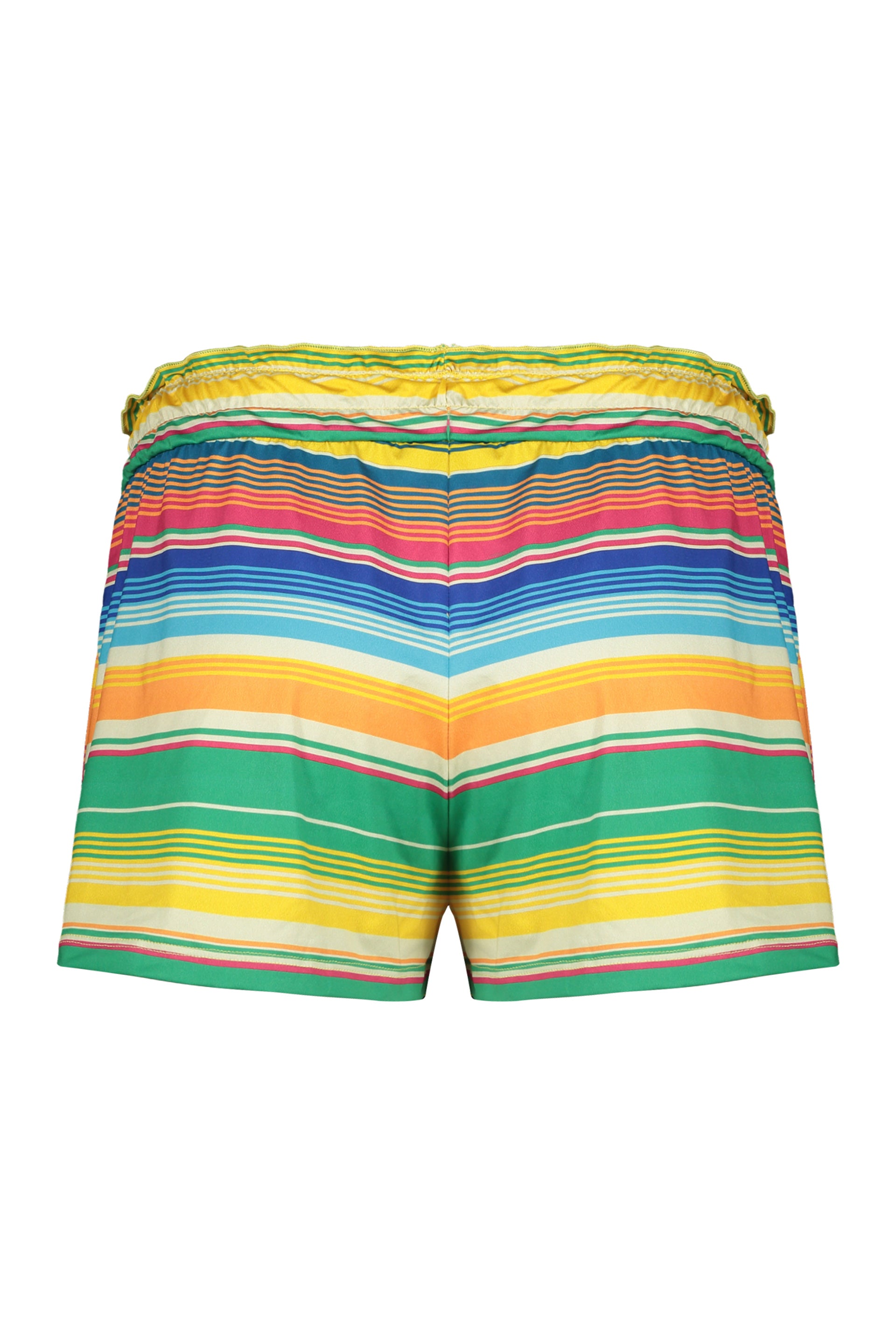 Printed silk shorts