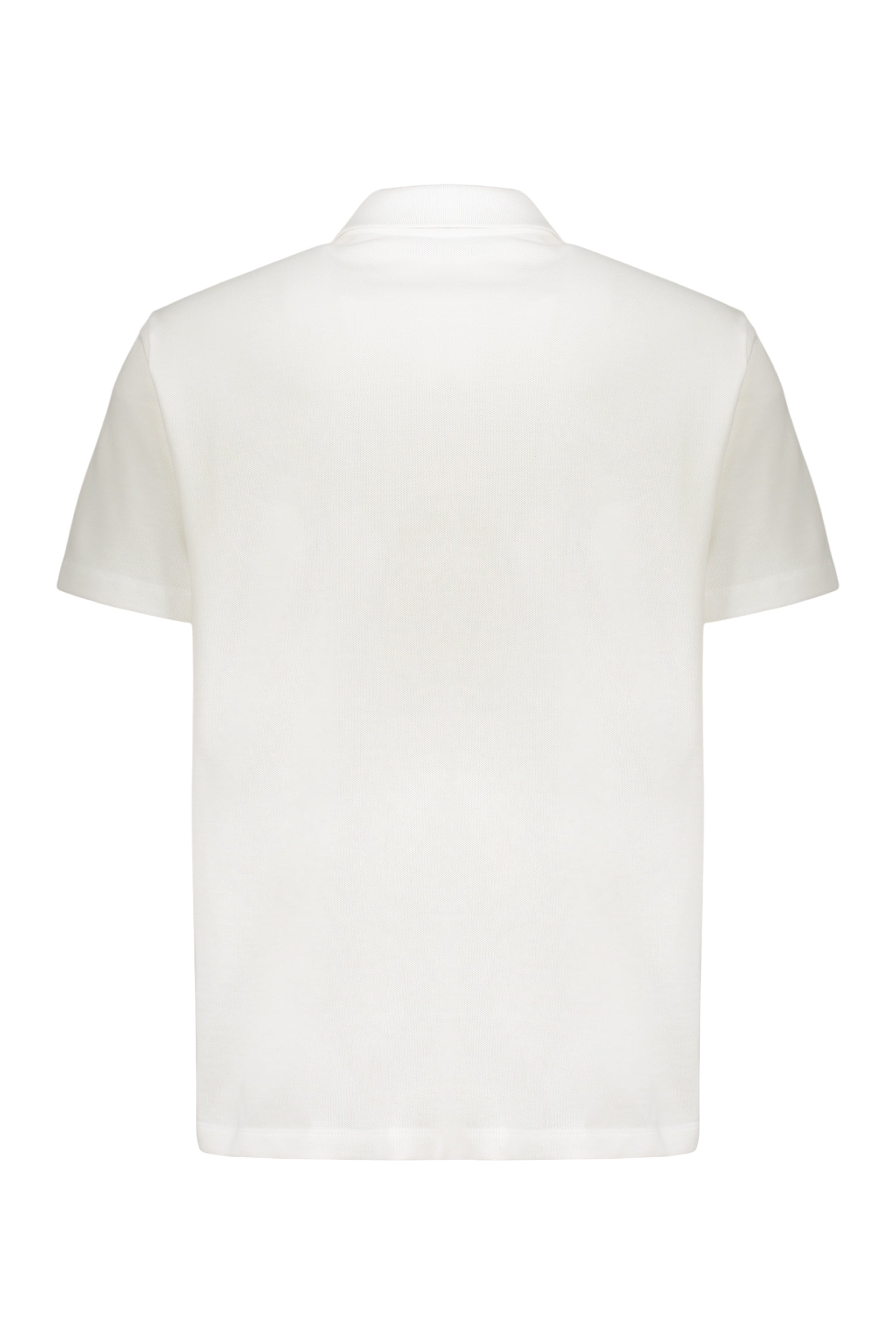 Embroidered cotton polo shirt