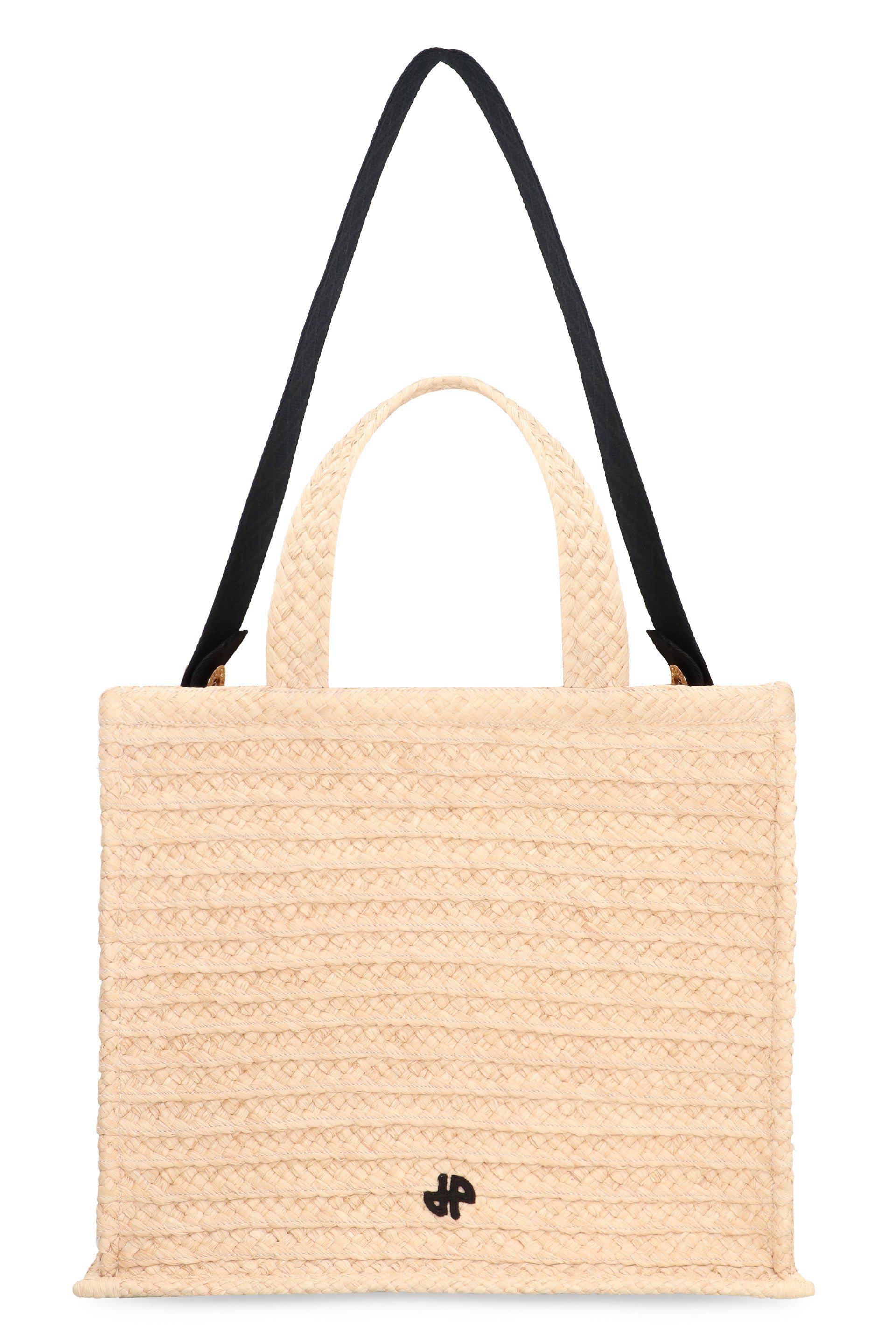 JP raffia tote bag