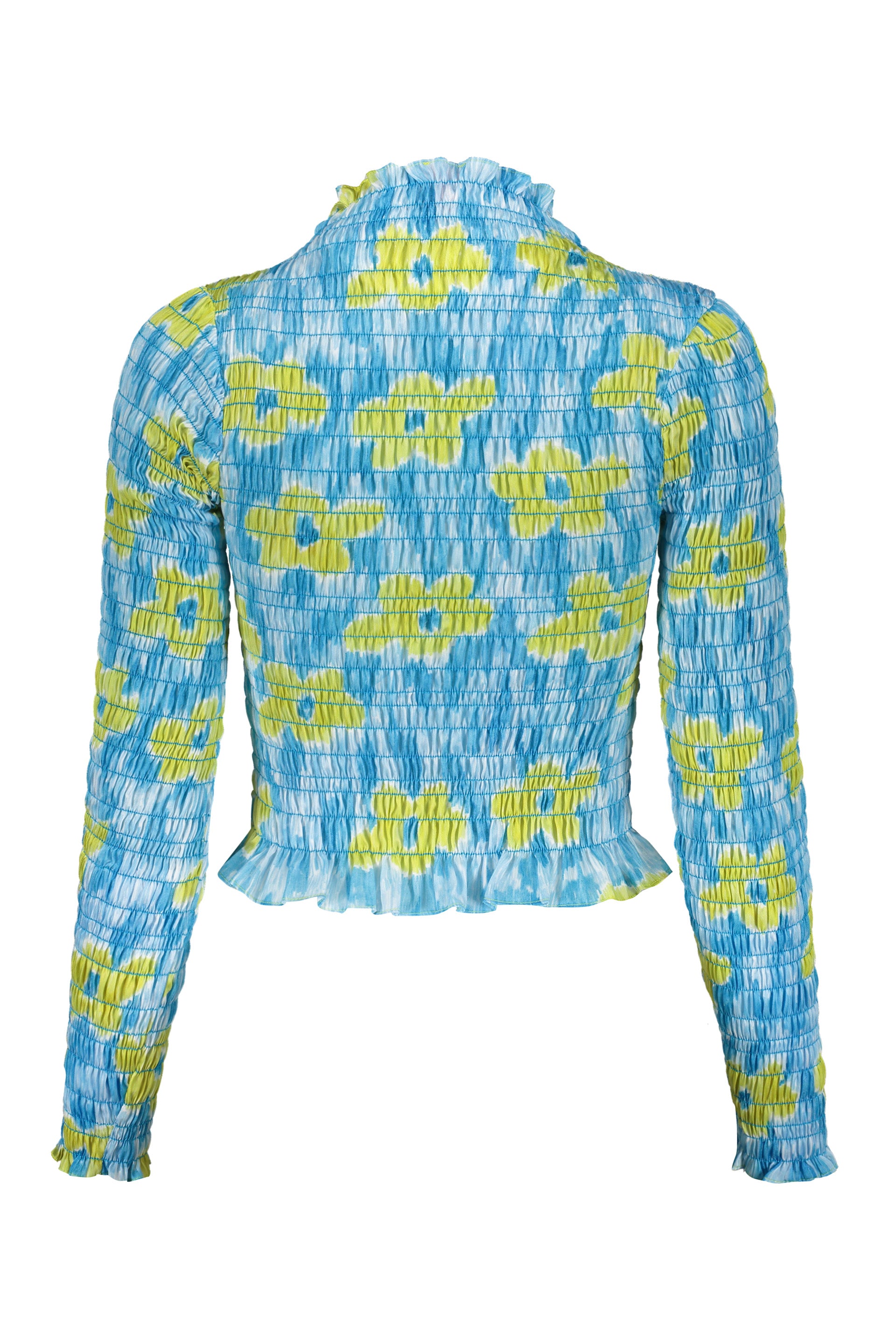 Printed long-sleeve top