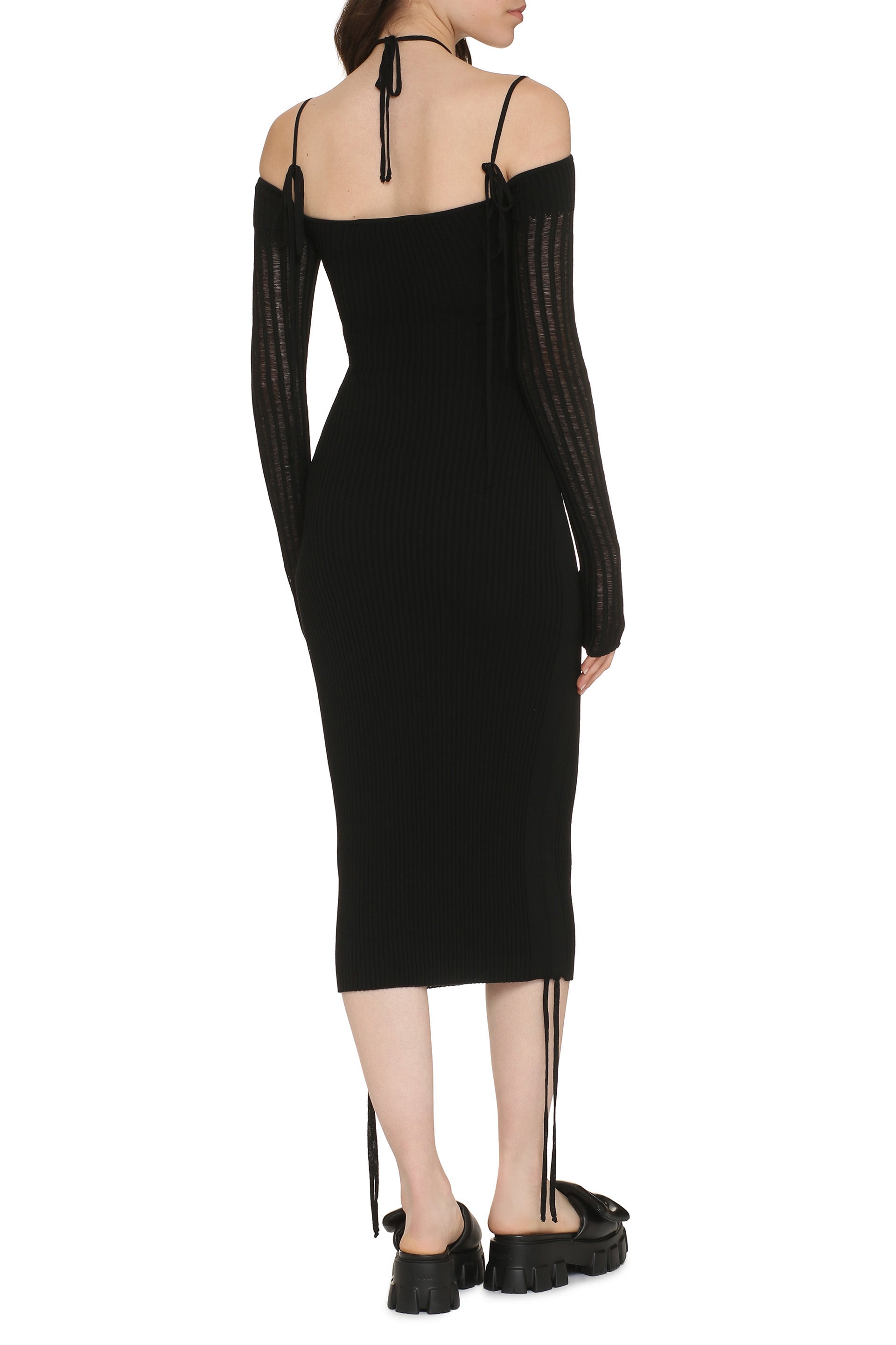 Ribbed knit dress