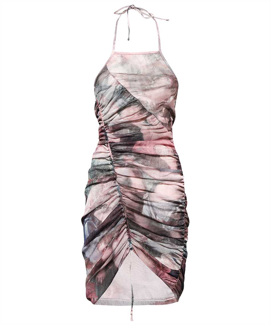 Asymmetric hem midi dress