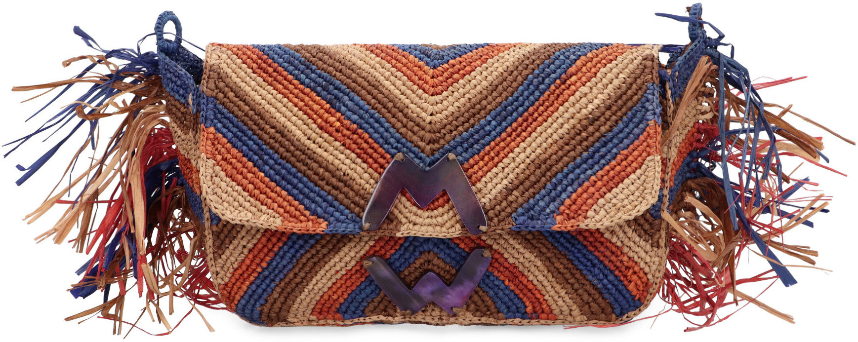Raffia crossbody bag