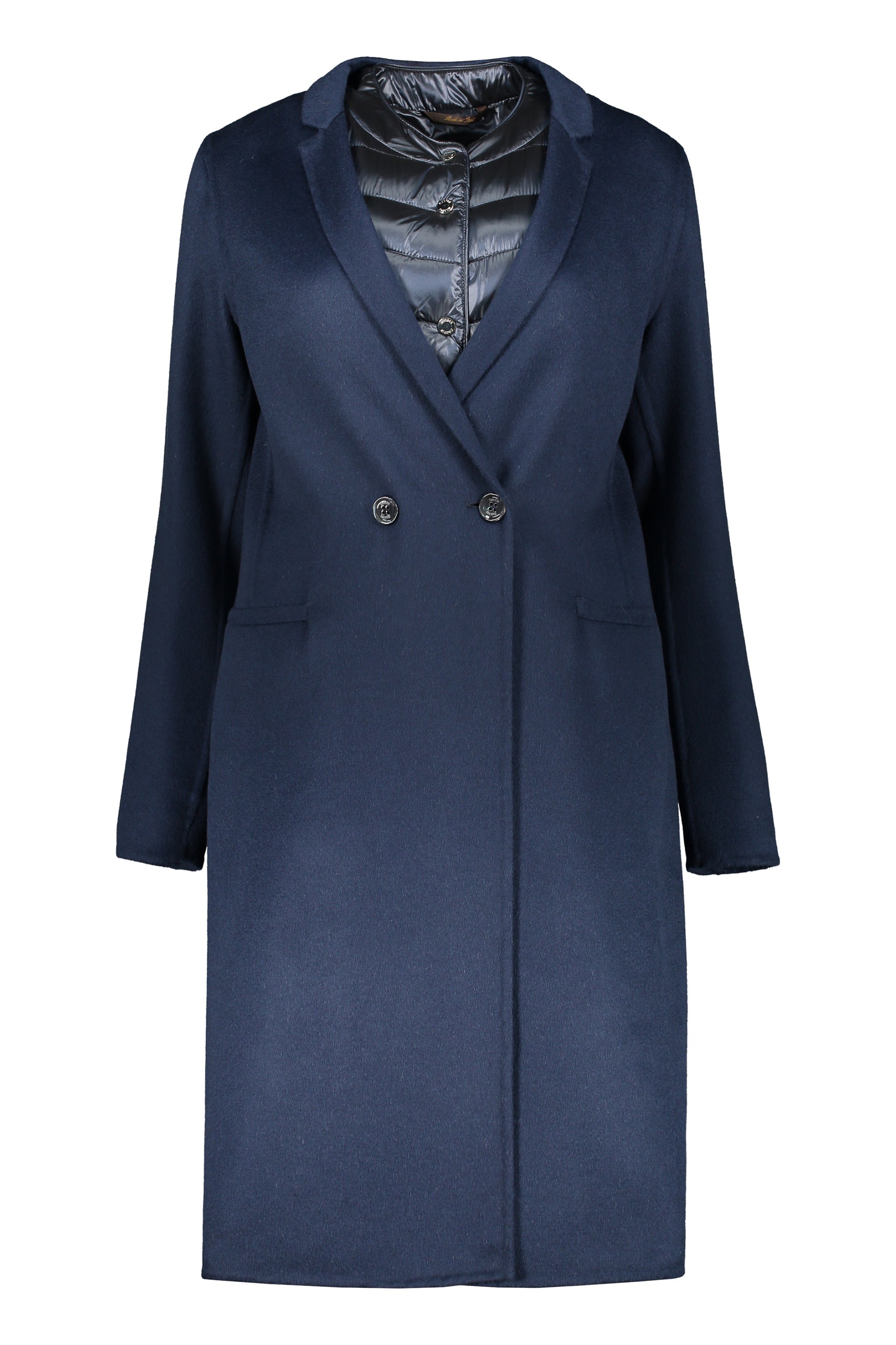 Coat with removable inner vest