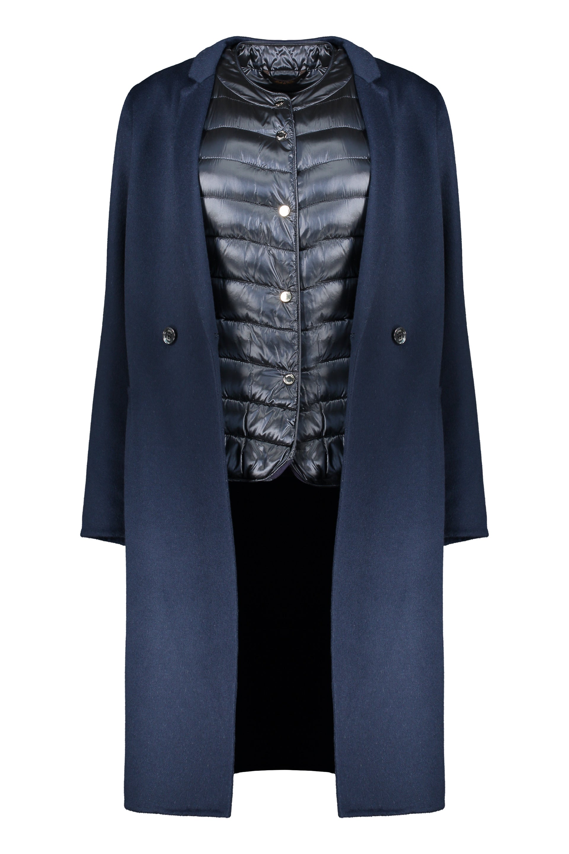 Coat with removable inner vest
