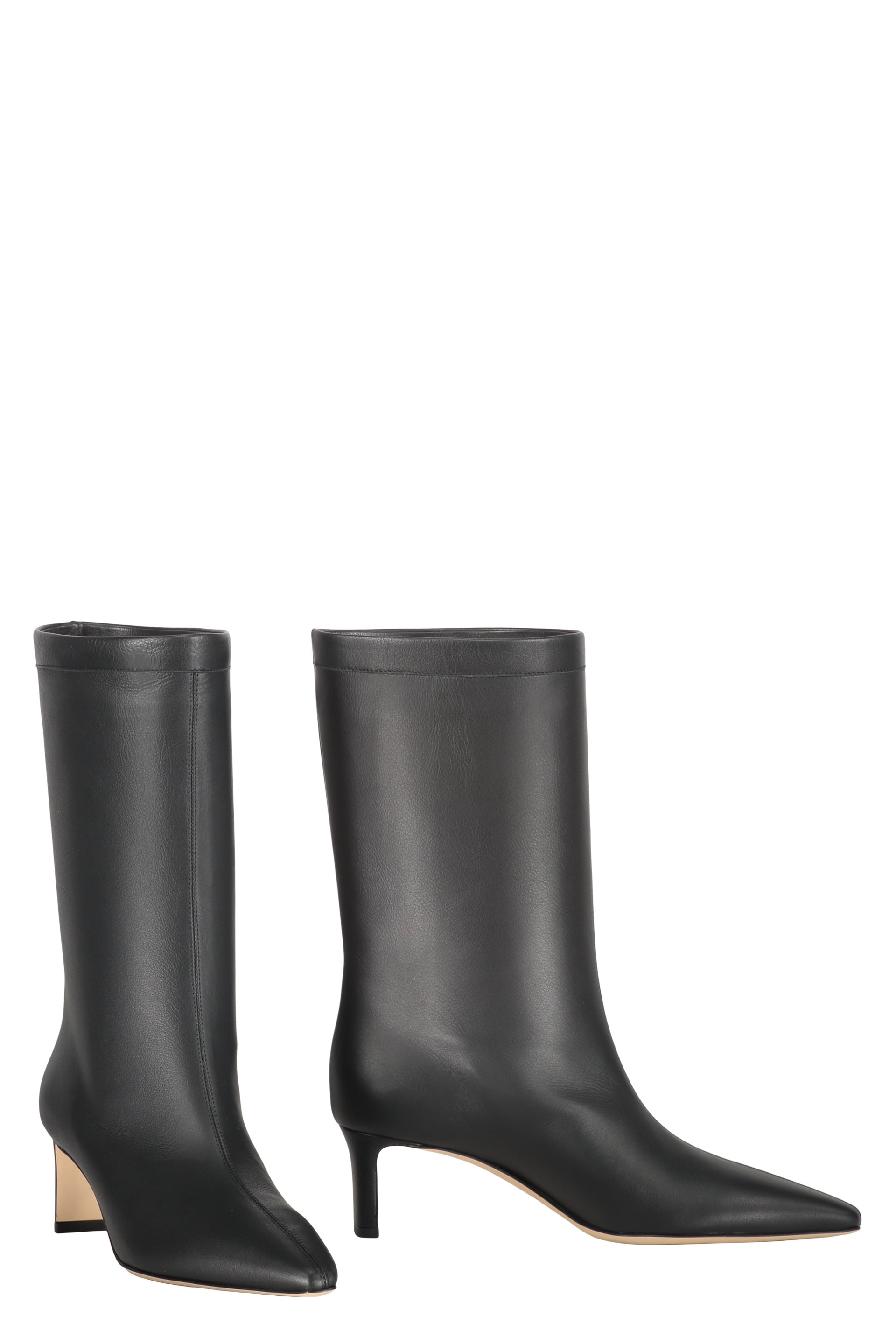 Leather ankle boots