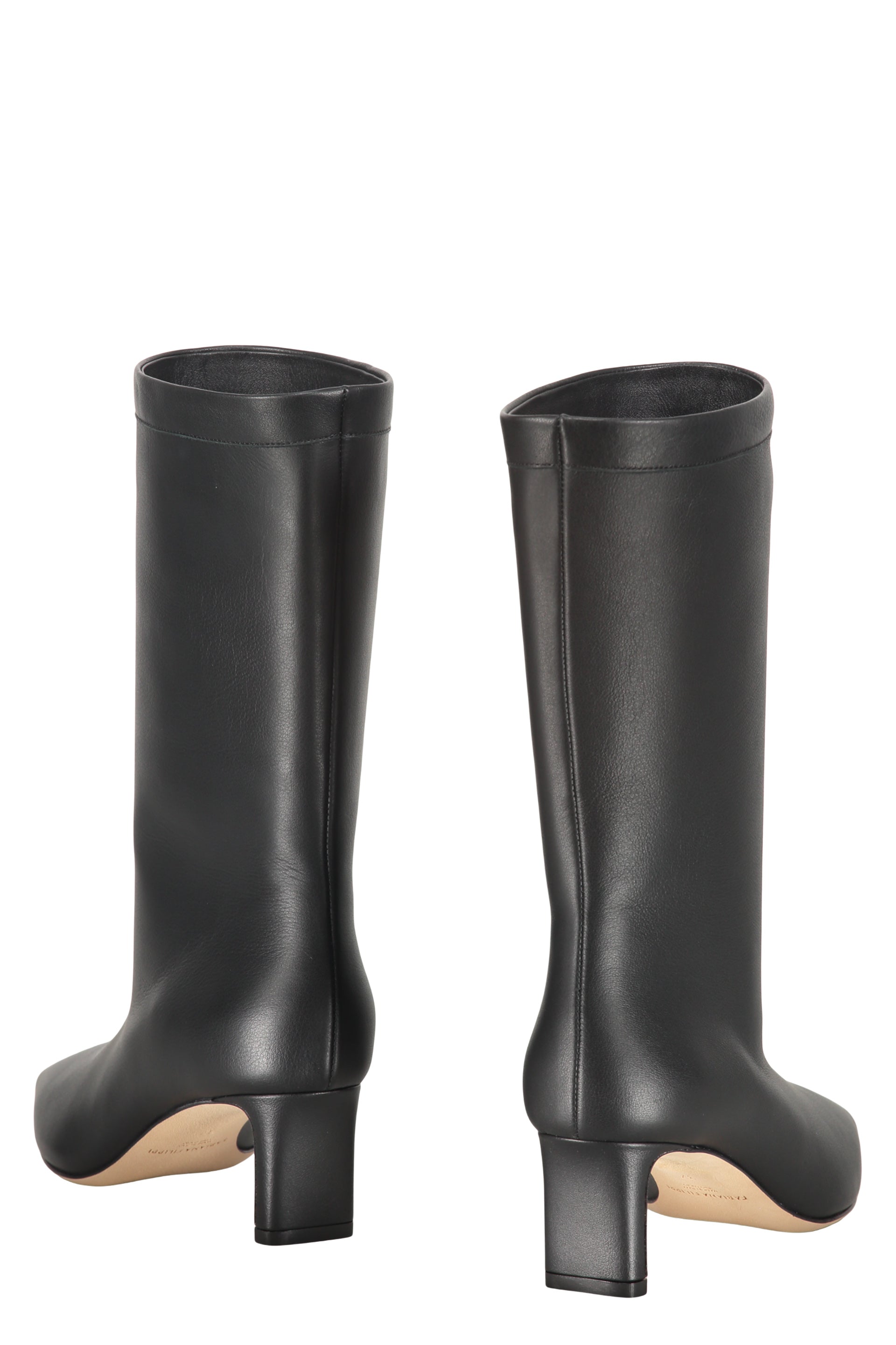 Leather ankle boots