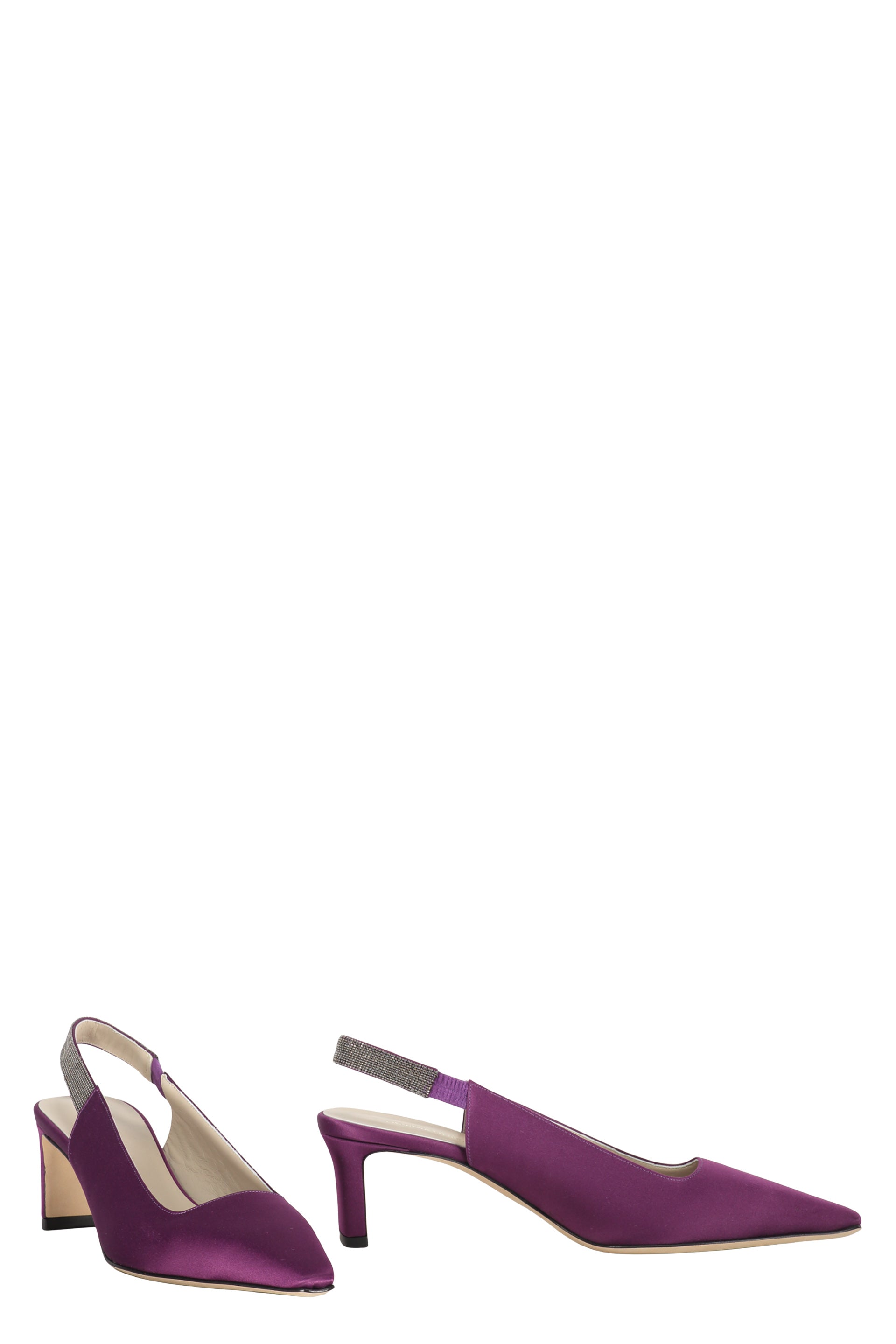 Pointy-toe slingbacks