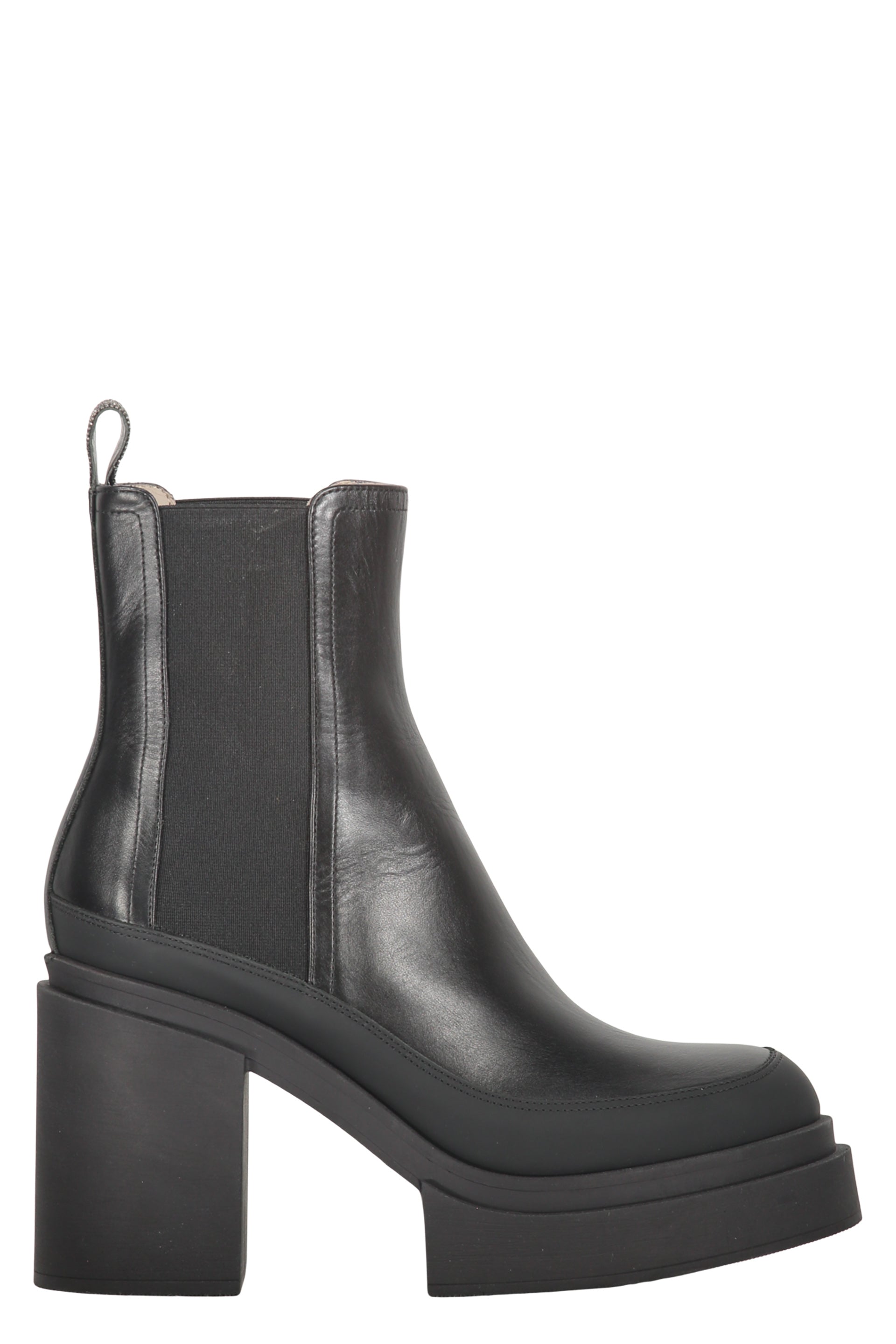 Leather ankle boots