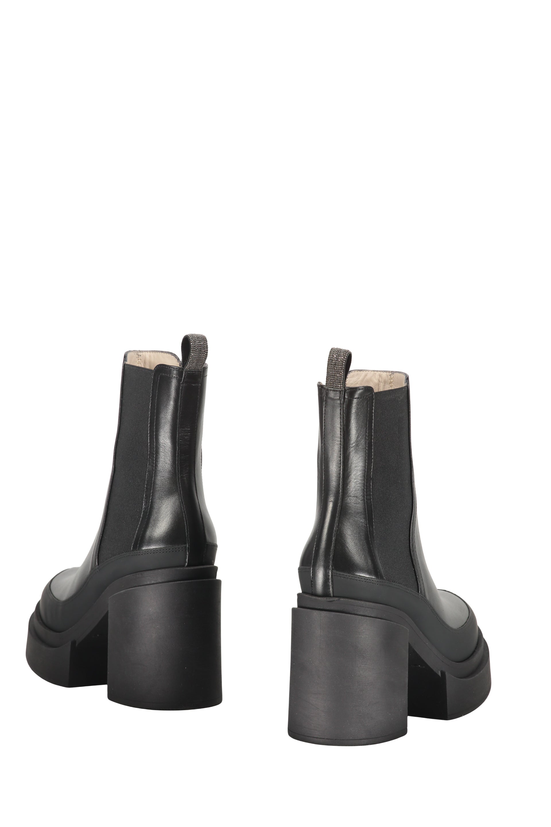 Leather ankle boots