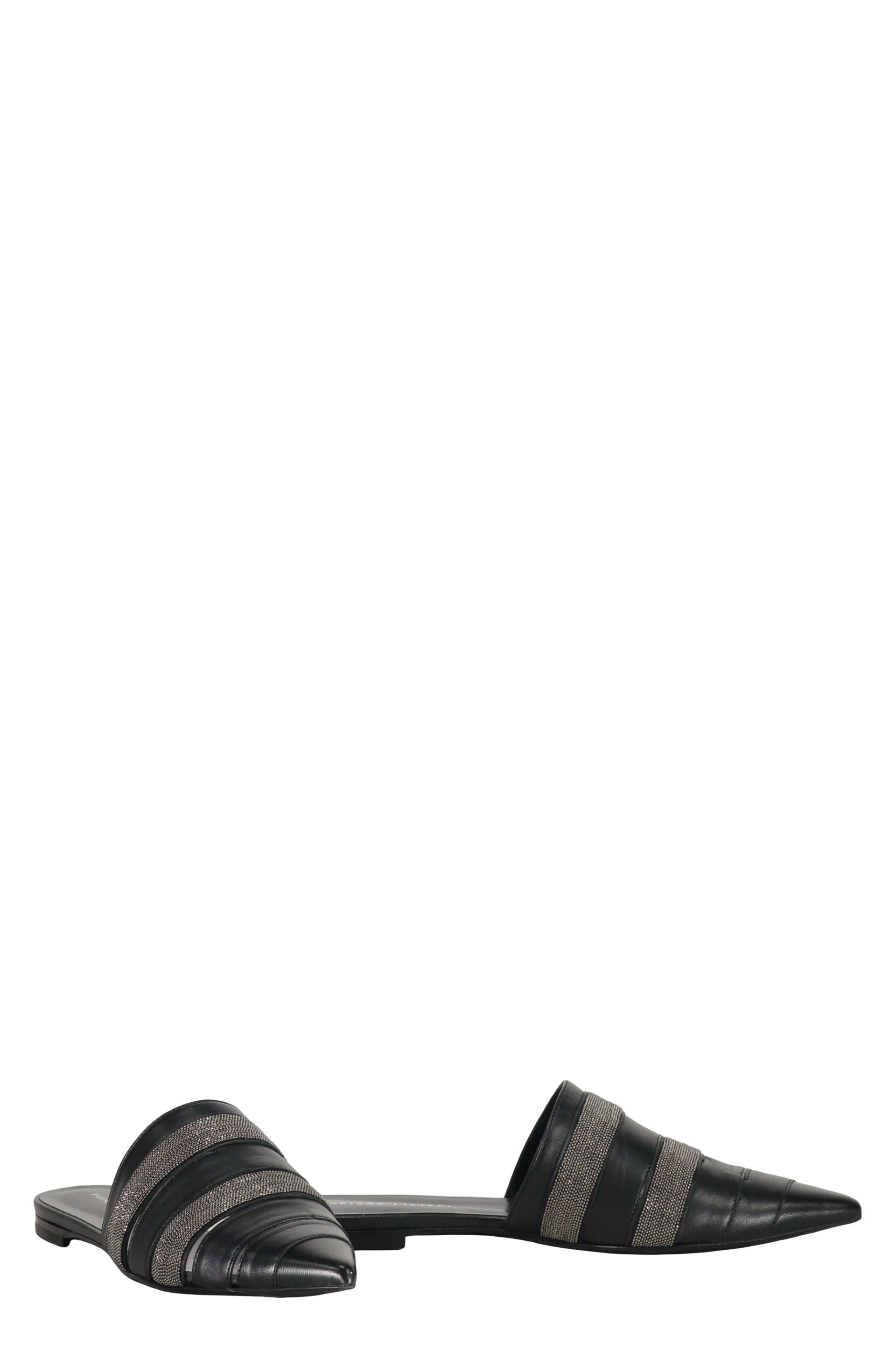 Leather mules