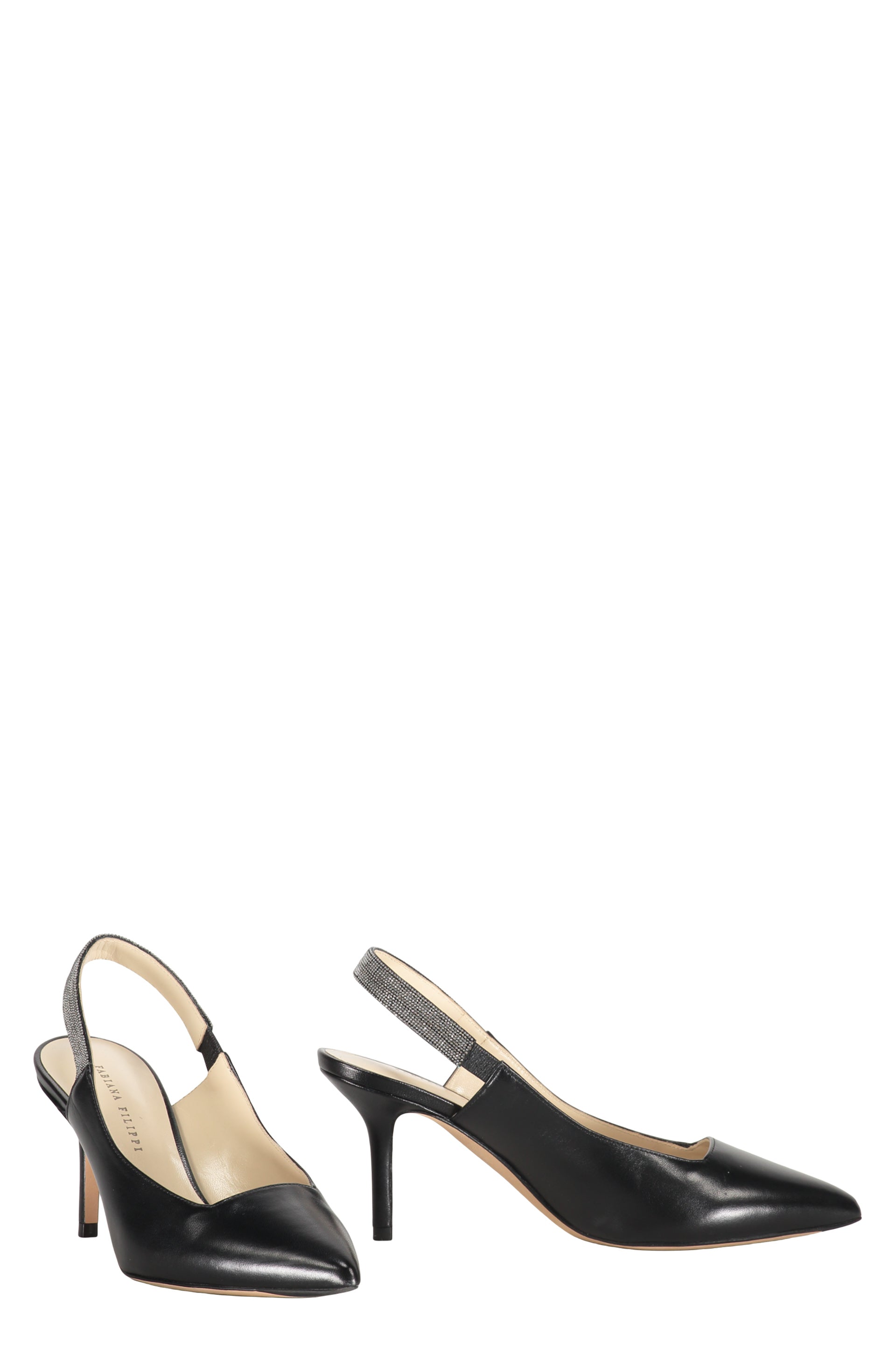 Pointy-toe slingbacks