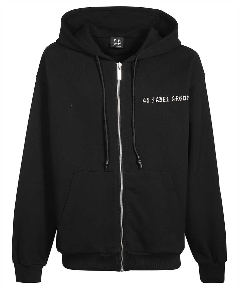 Full zip cotton hoodie