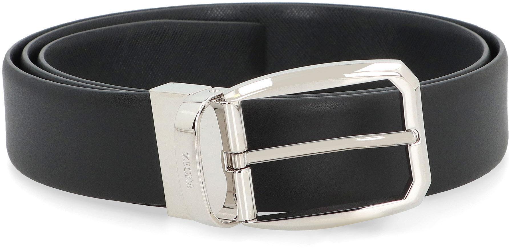 Reversible leather belt