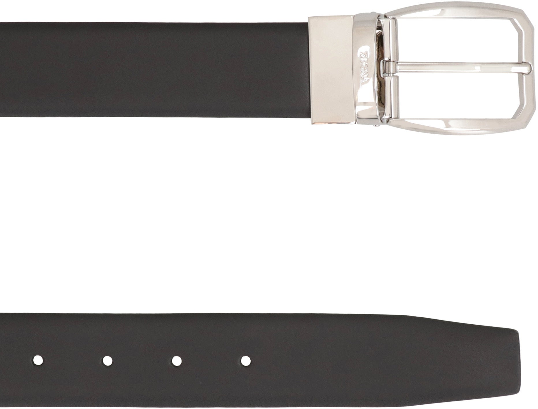 Reversible leather belt