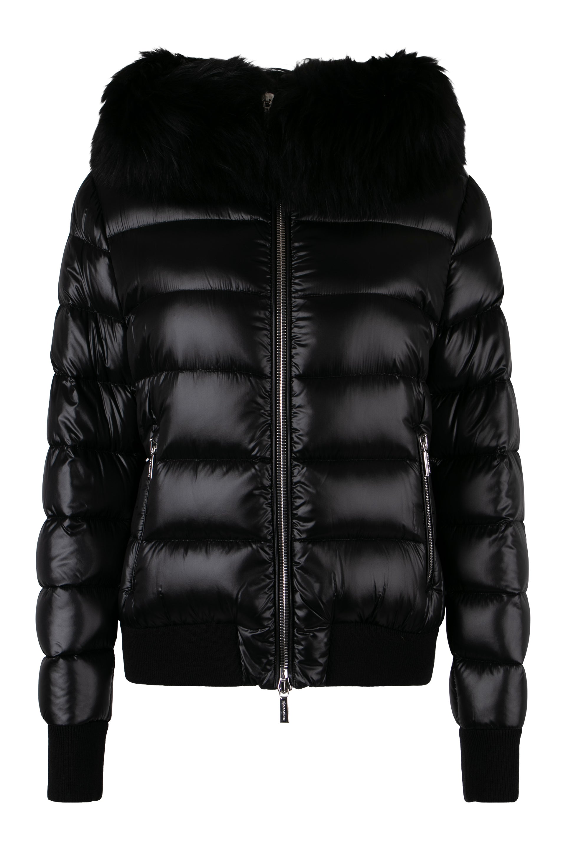 Barrel Hooded short down jacket