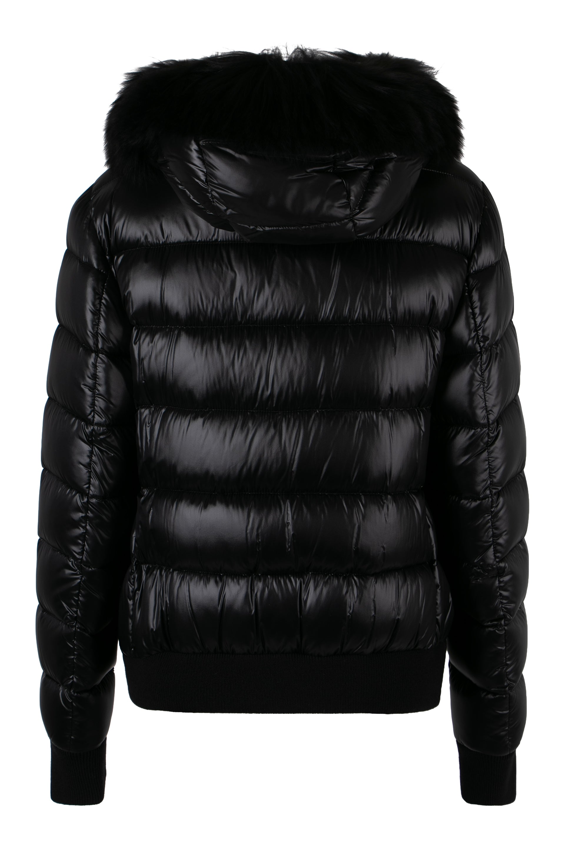 Barrel Hooded short down jacket
