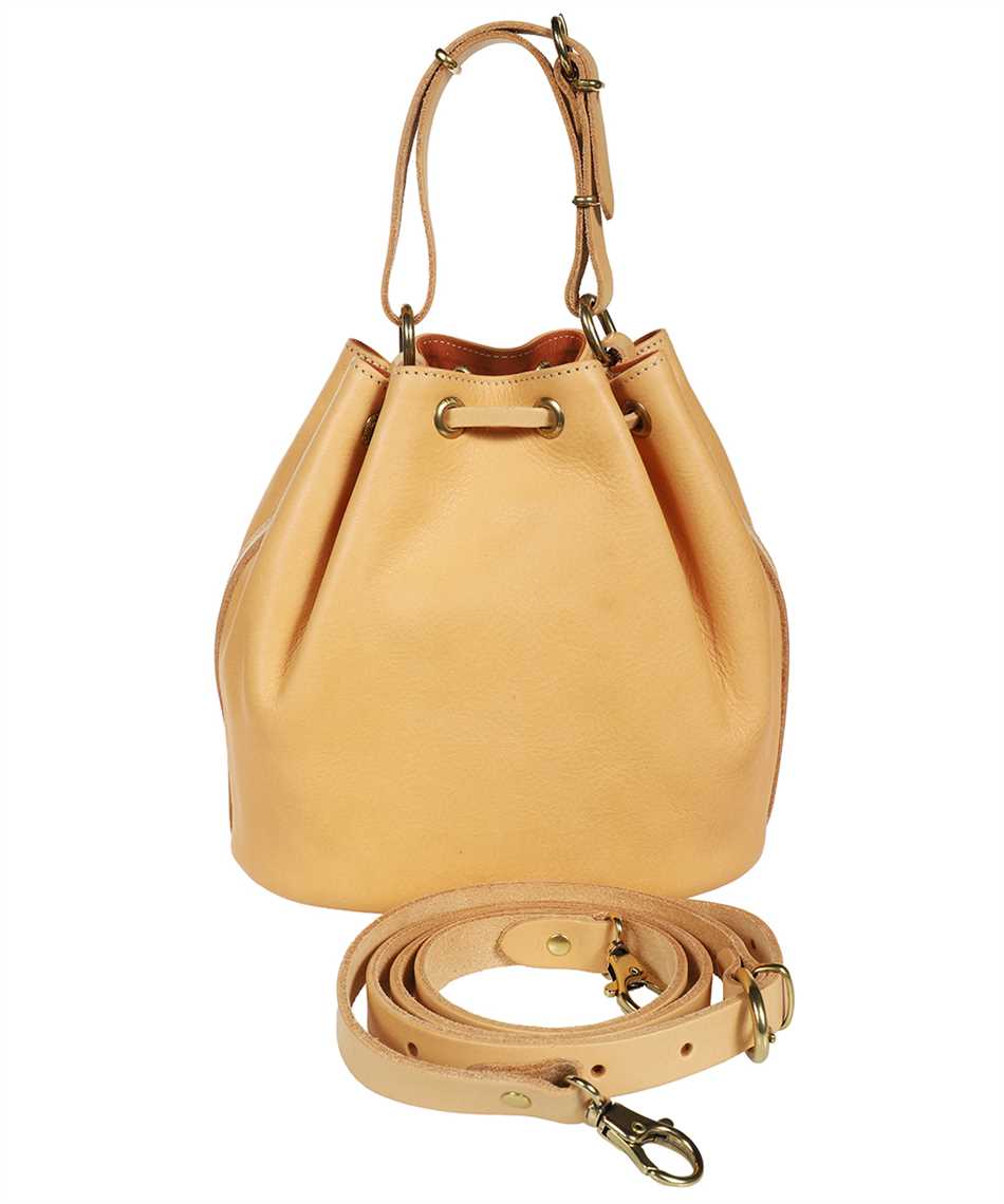 Leather bucket bag