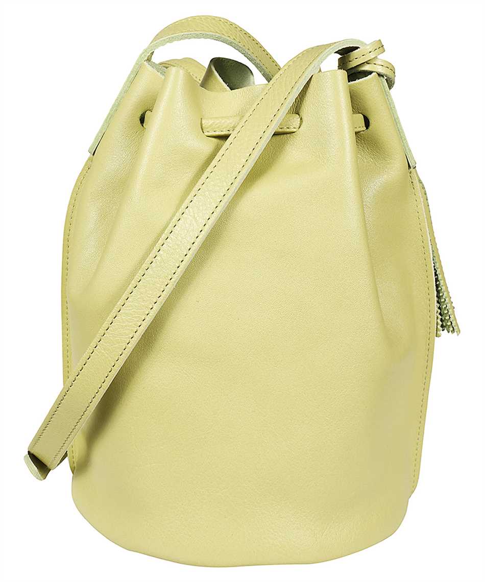 Leather bucket bag
