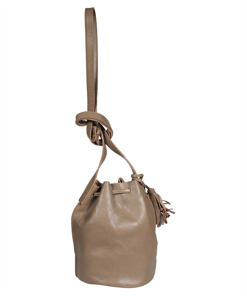 Leather bucket bag