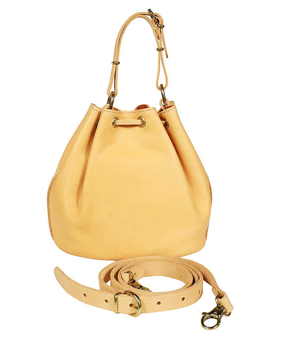 Leather bucket bag