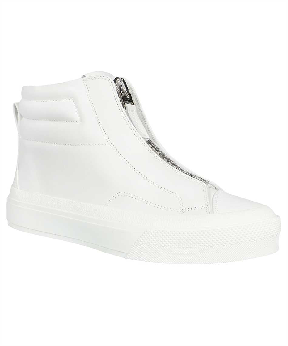 Leather high-top sneakers