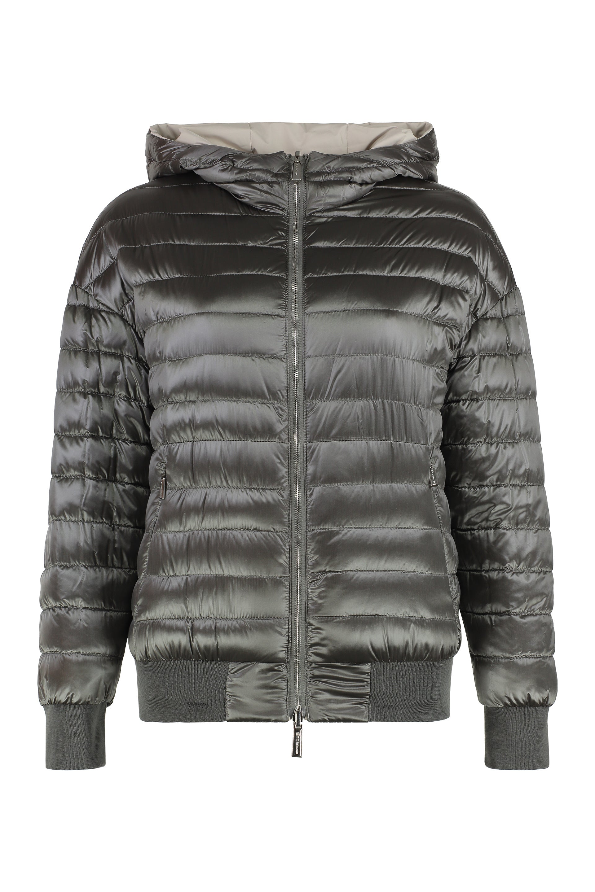Becka Hooded bomber-style down jacket