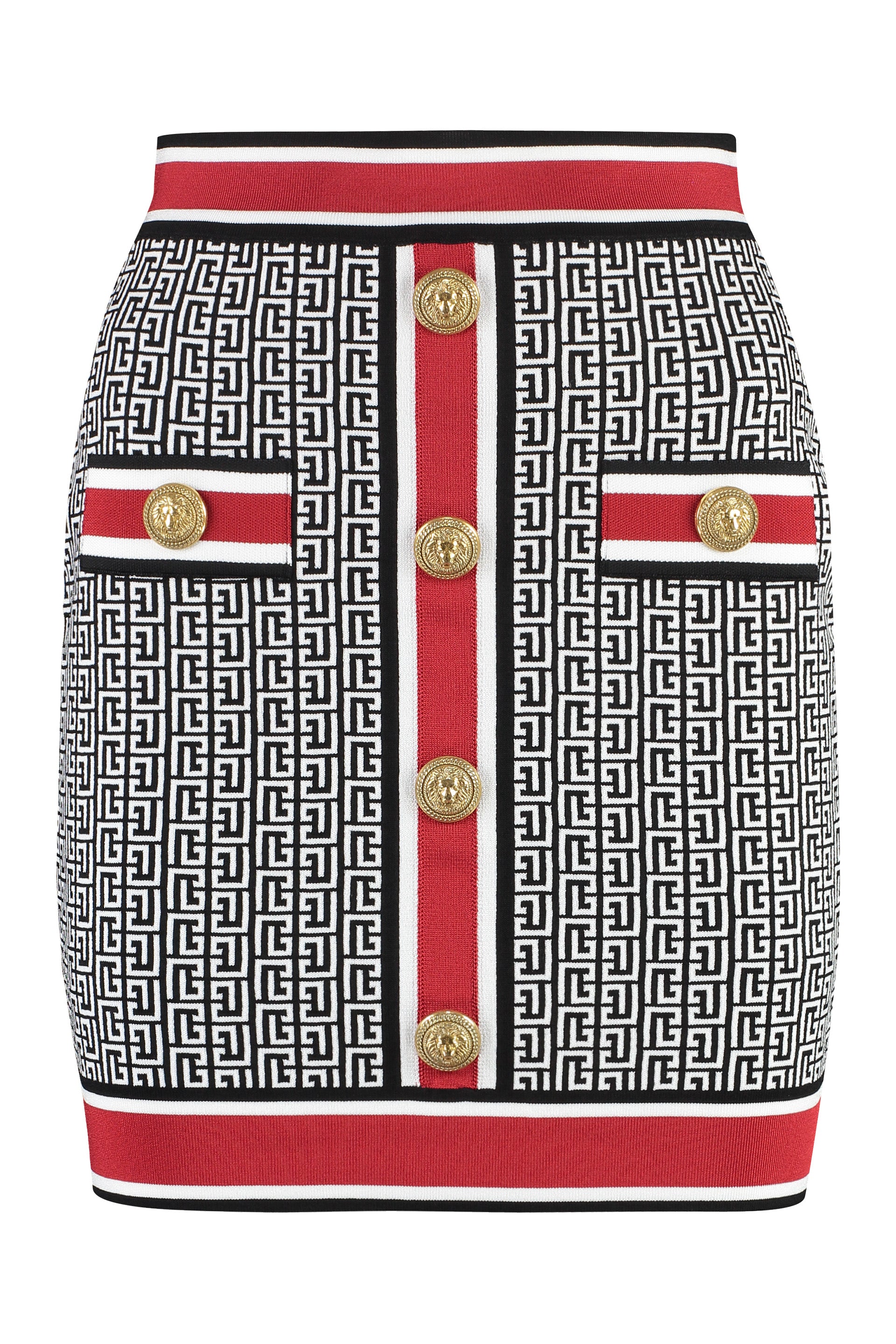 Jacquard knit skirt