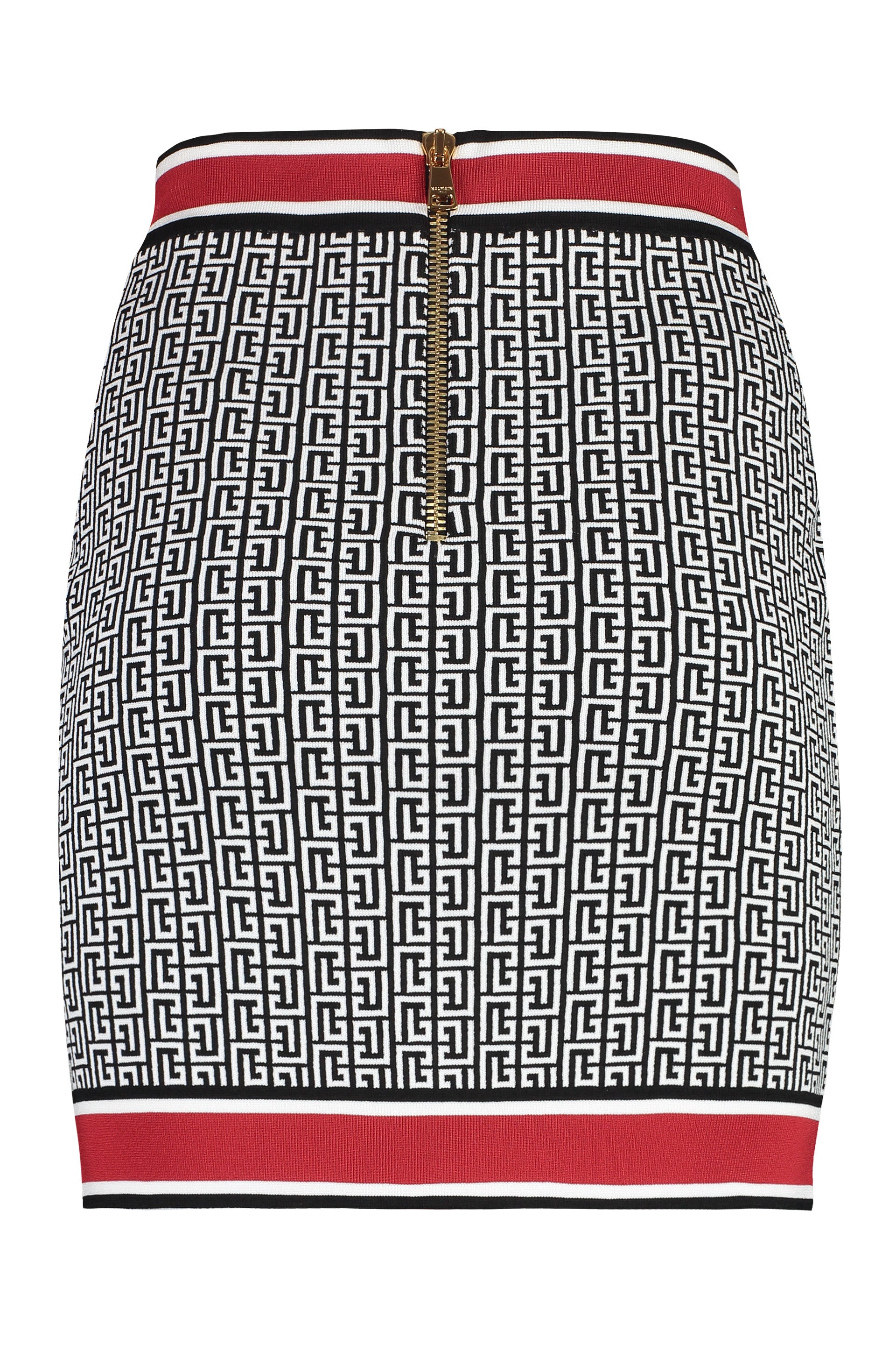 Jacquard knit skirt
