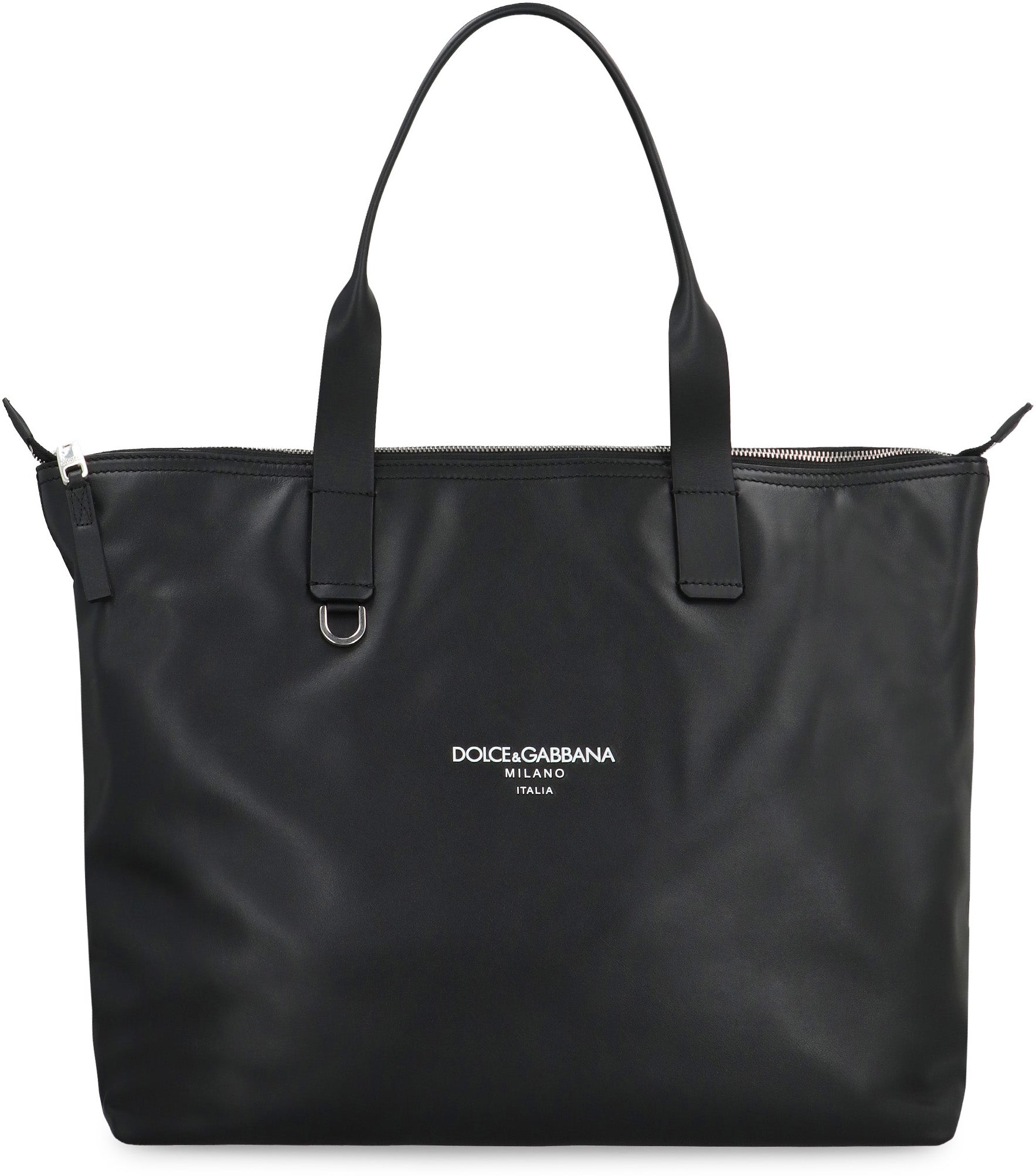 Media Smooth leather tote bag