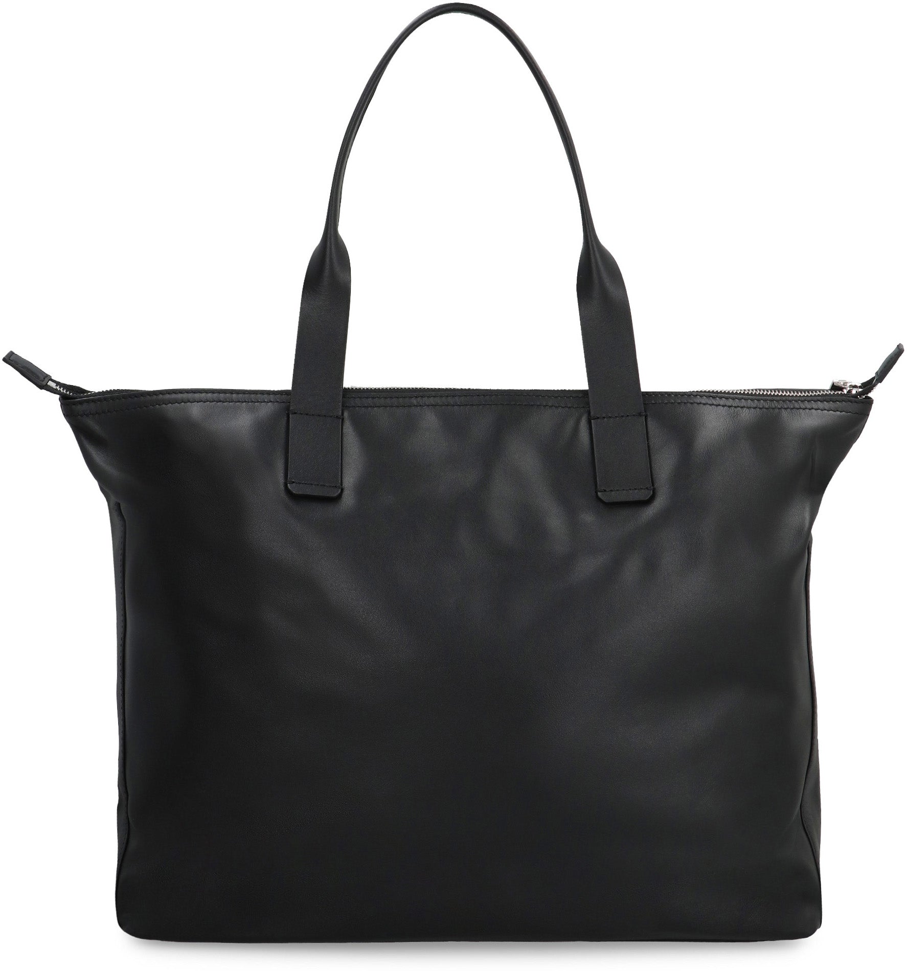 Media Smooth leather tote bag