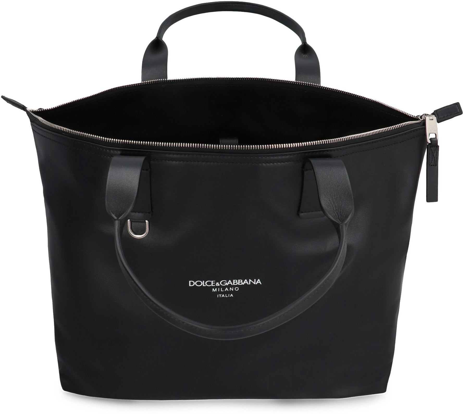 Media Smooth leather tote bag