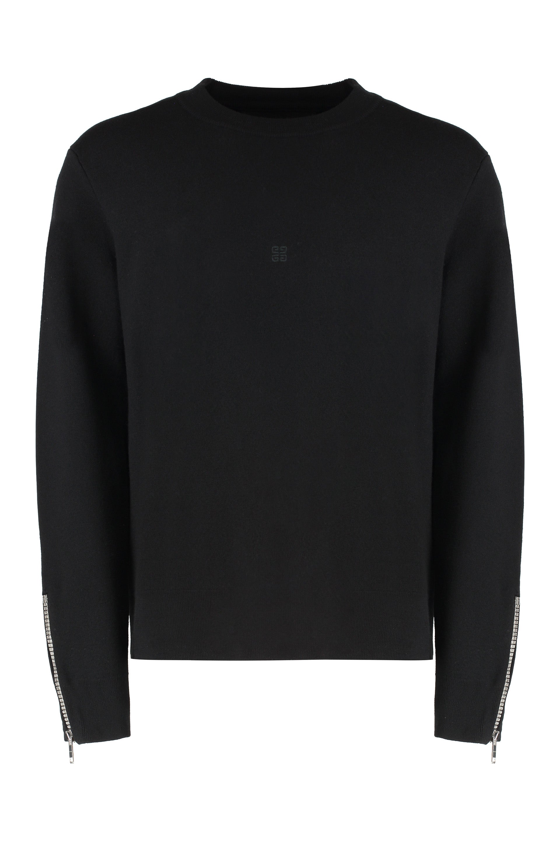 Crew-neck wool sweater