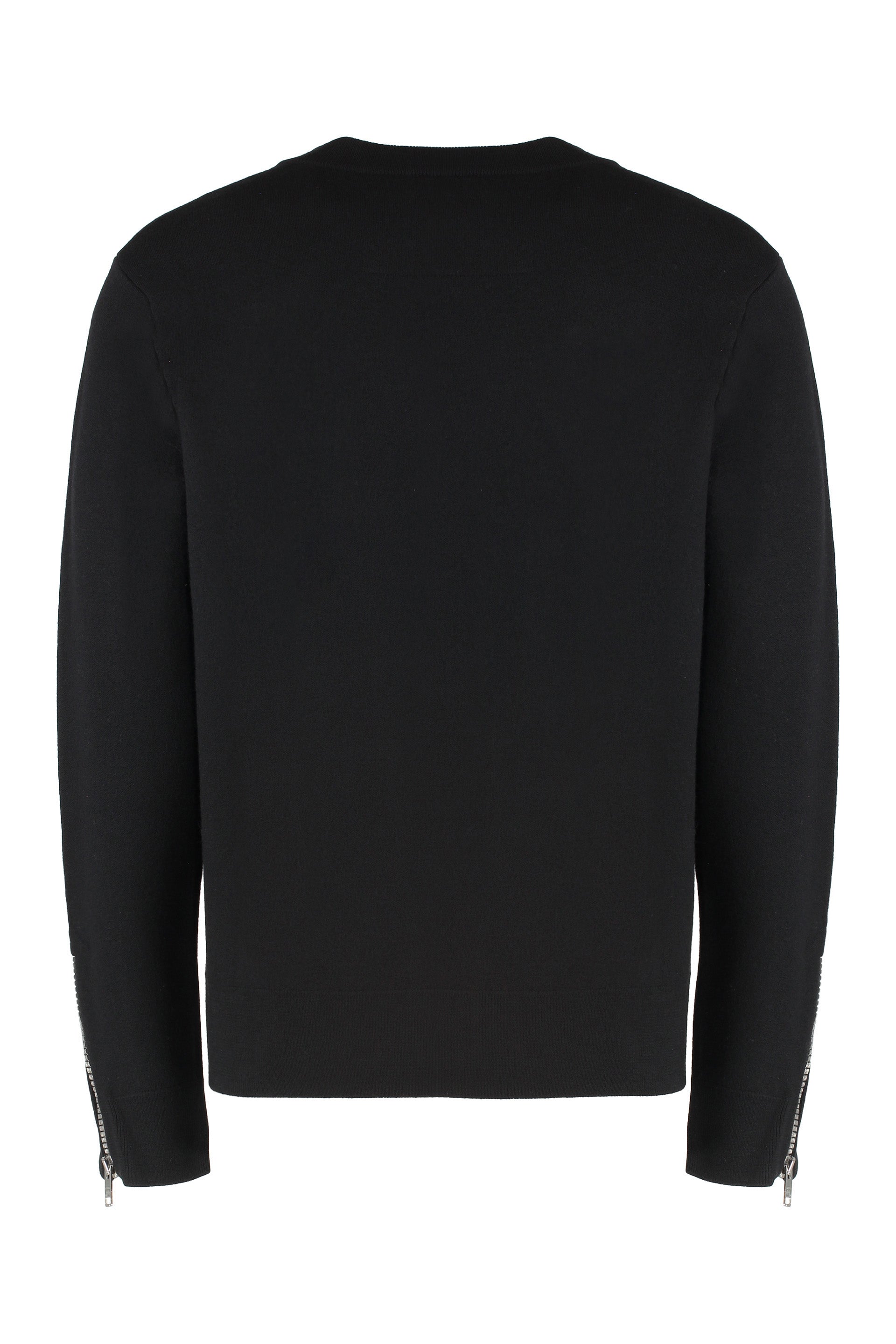 Crew-neck wool sweater