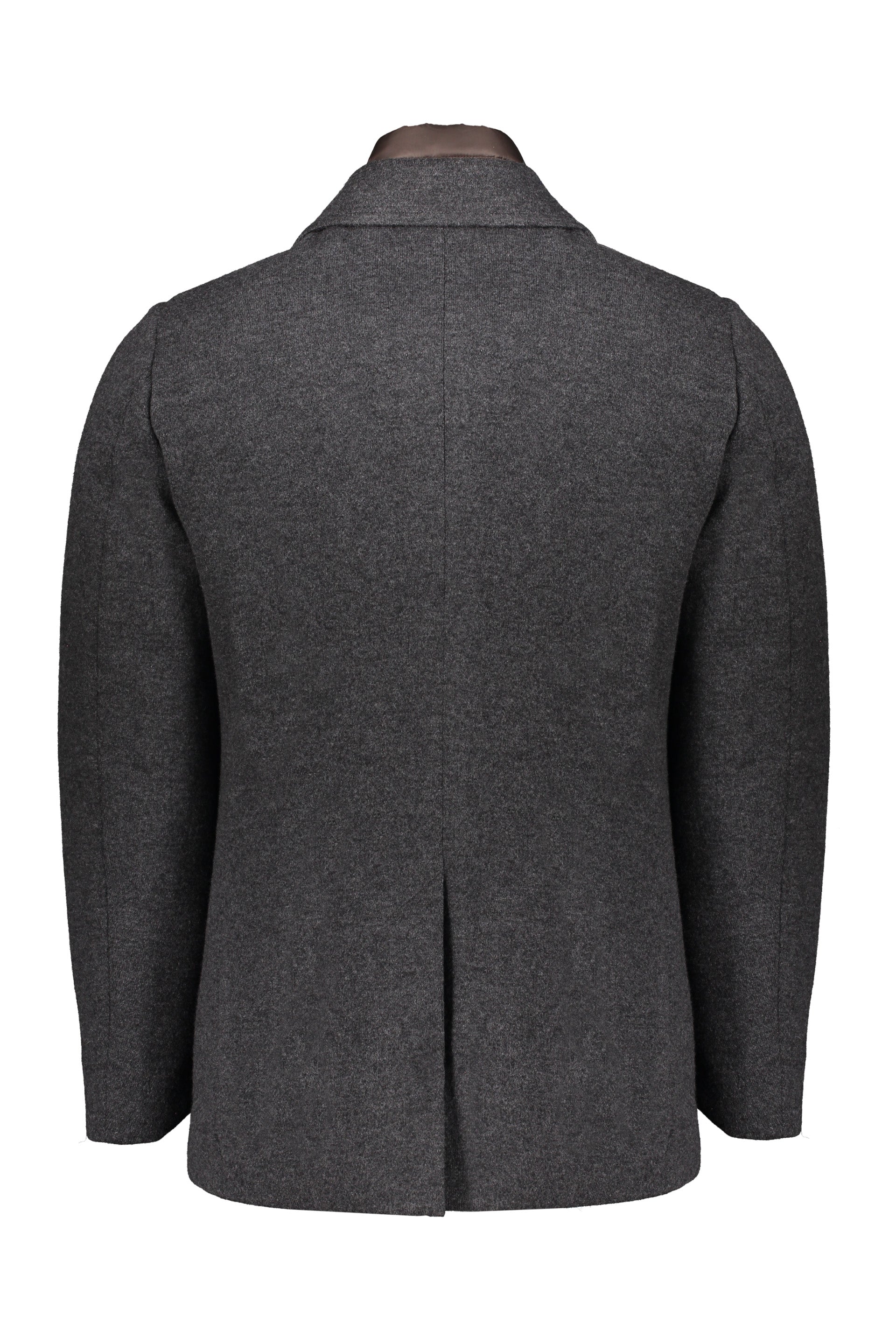 Elegant anthracite coat for formal occasions