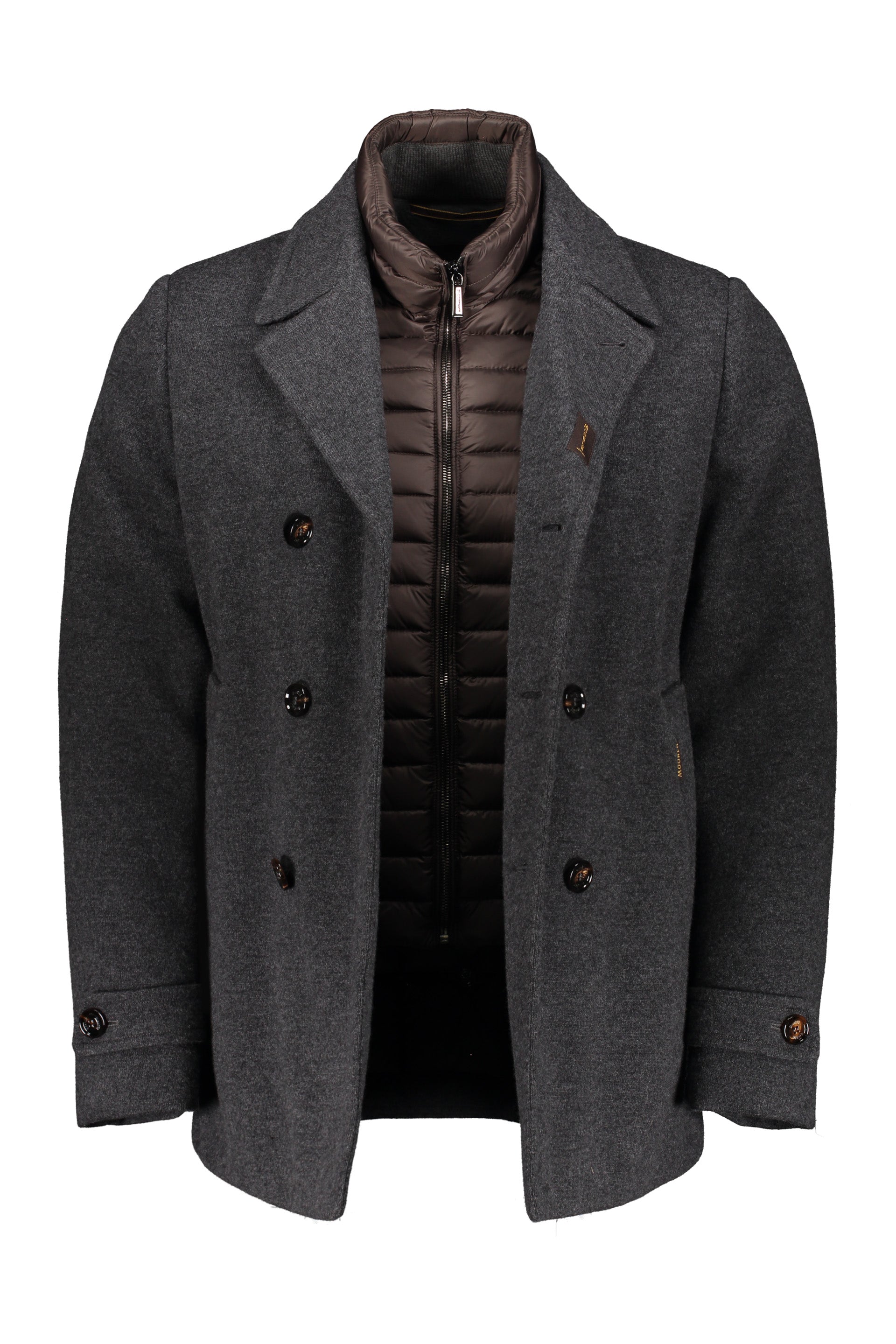 Elegant anthracite coat for formal occasions