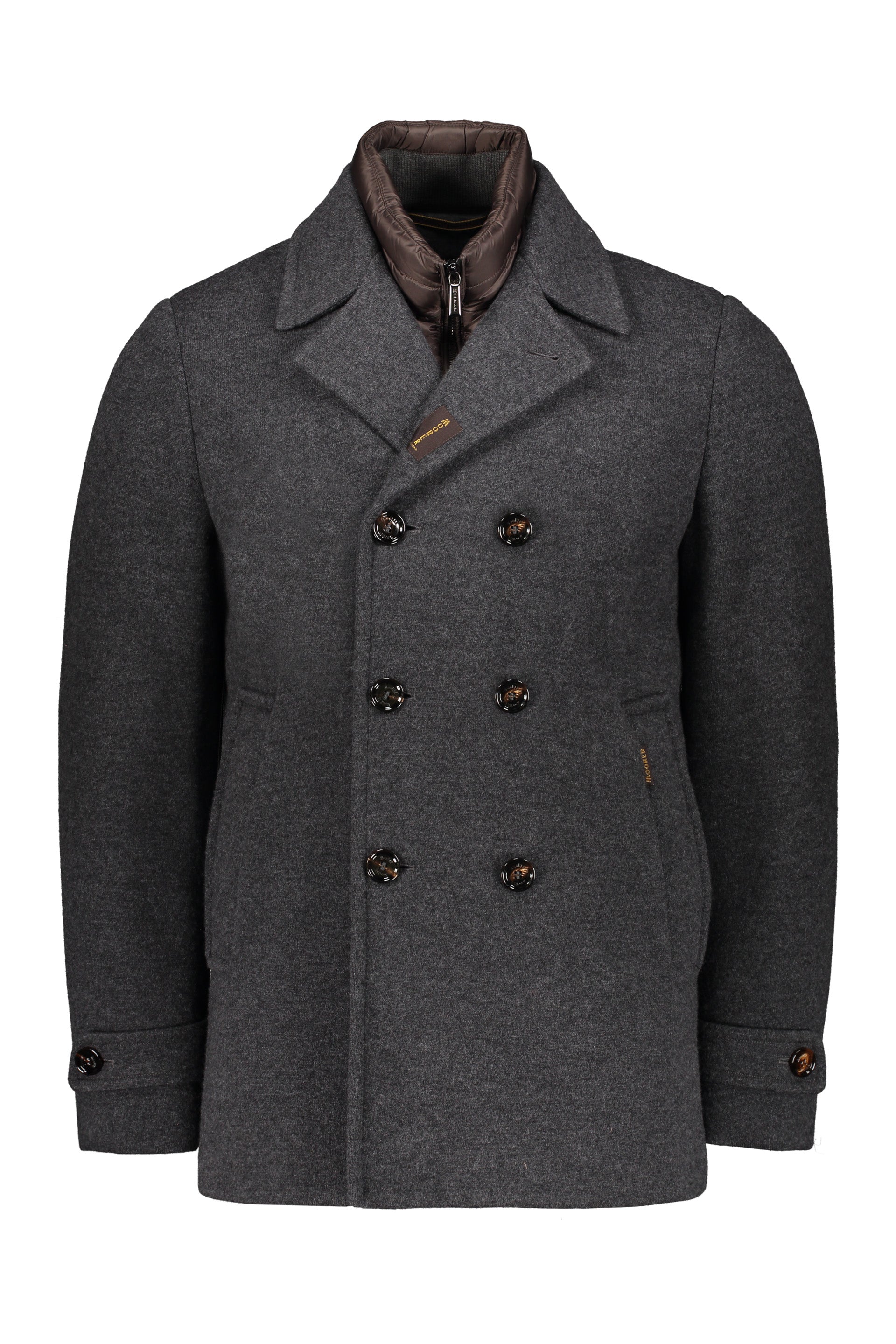 Elegant anthracite coat for formal occasions