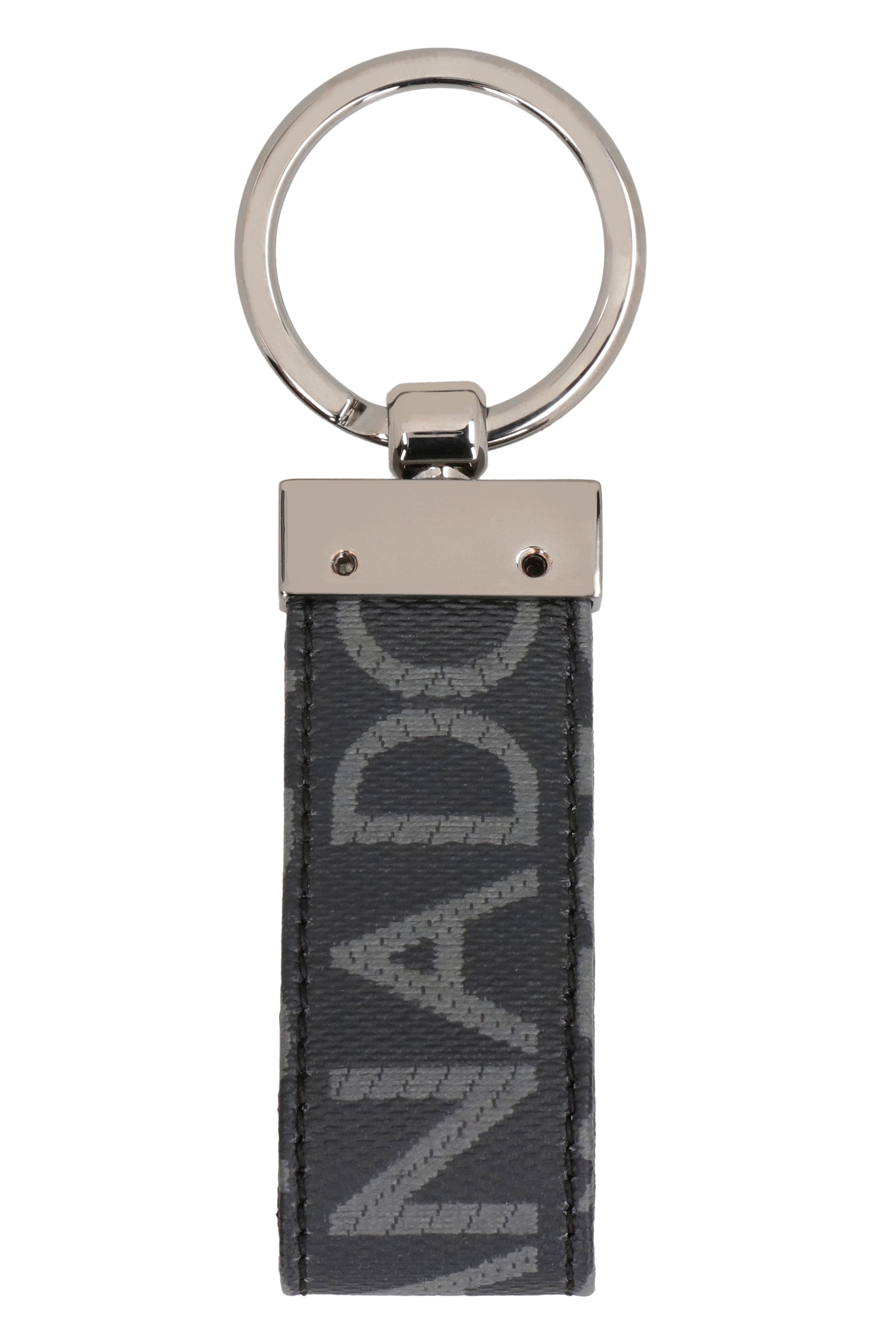 Fabric key ring with logo