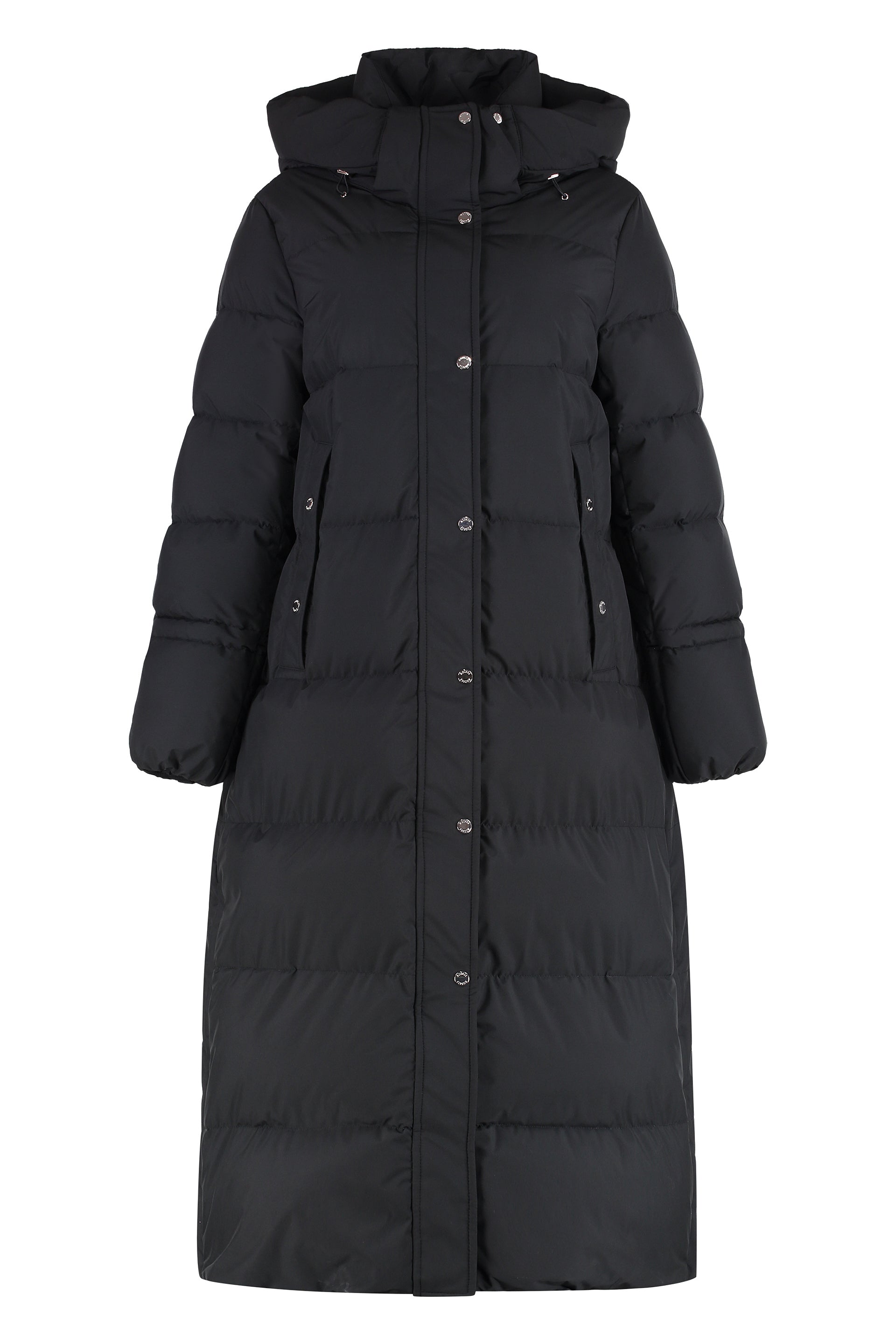 Breuil long hooded down jacket