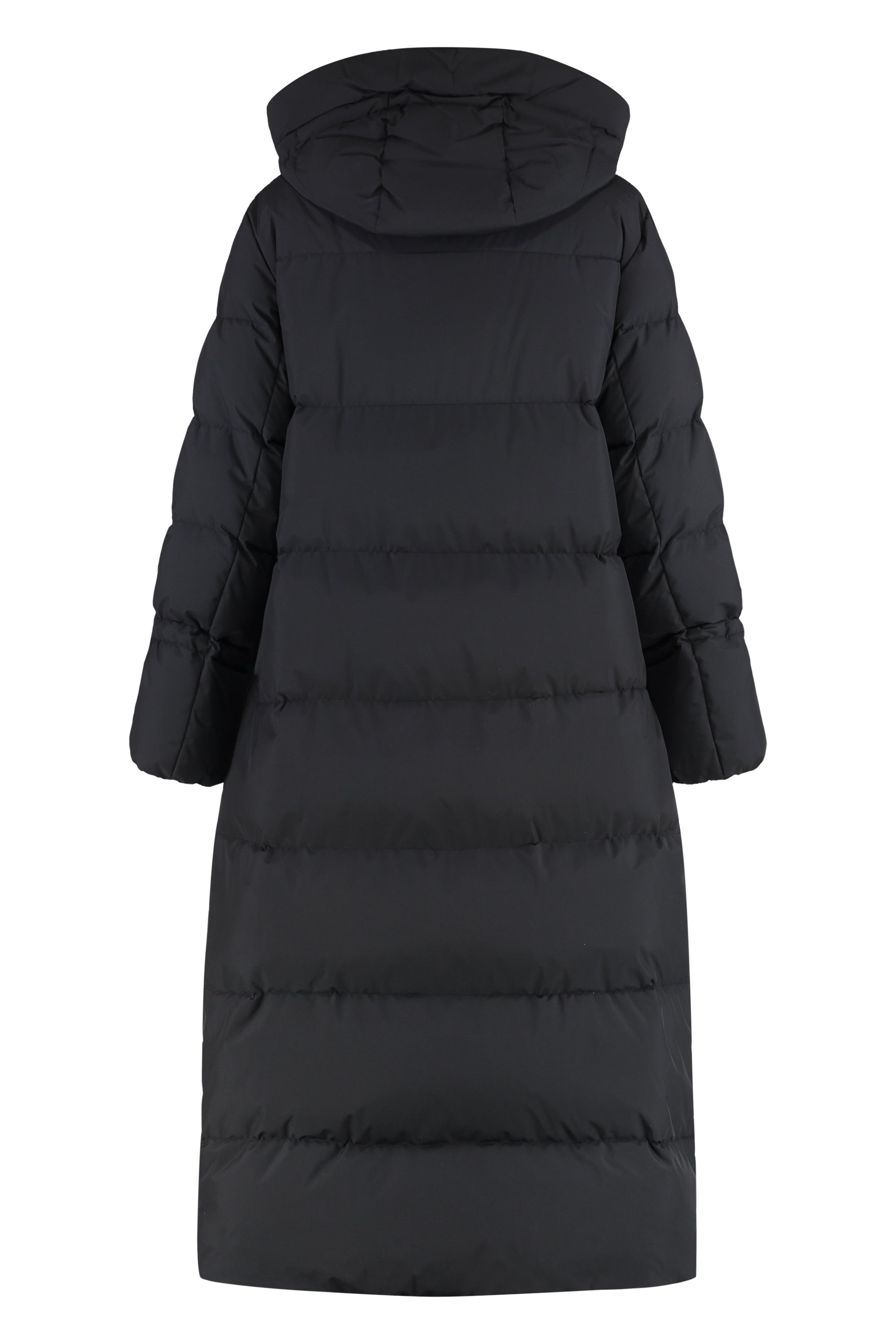 Breuil long hooded down jacket