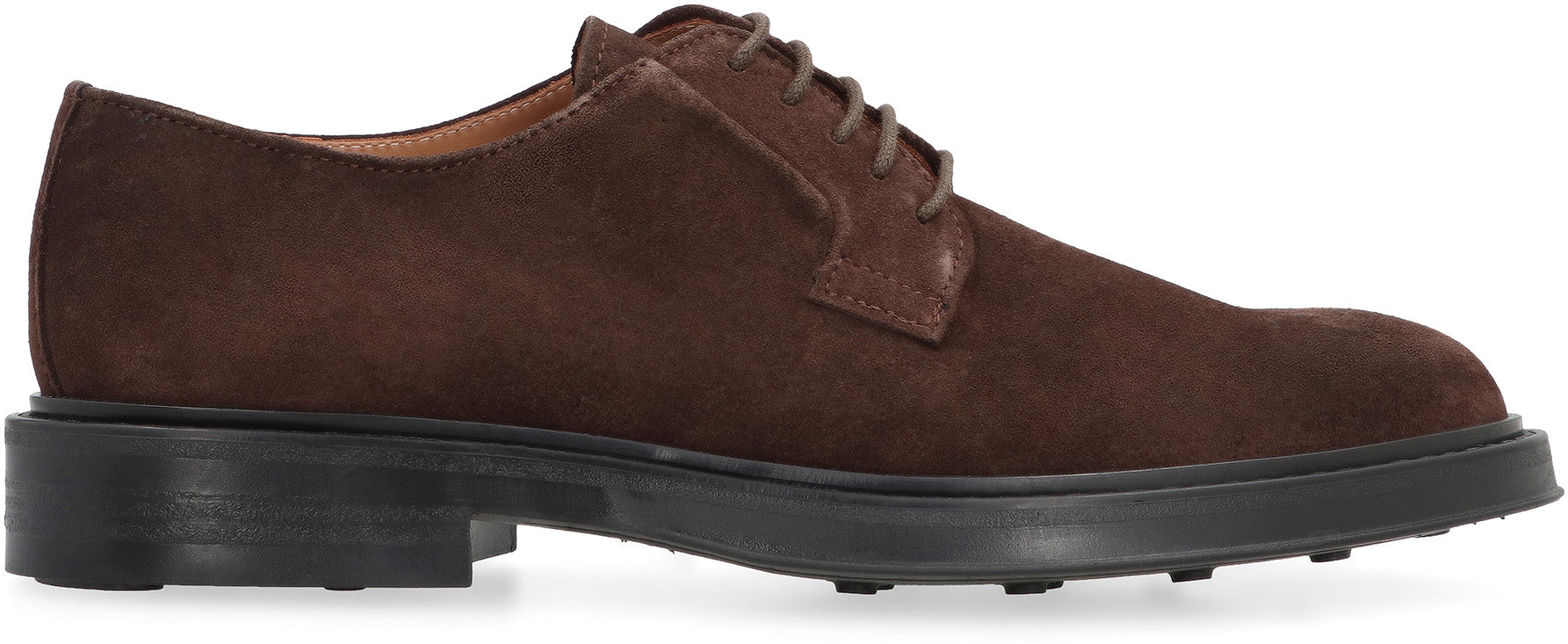 Suede lace-up shoes